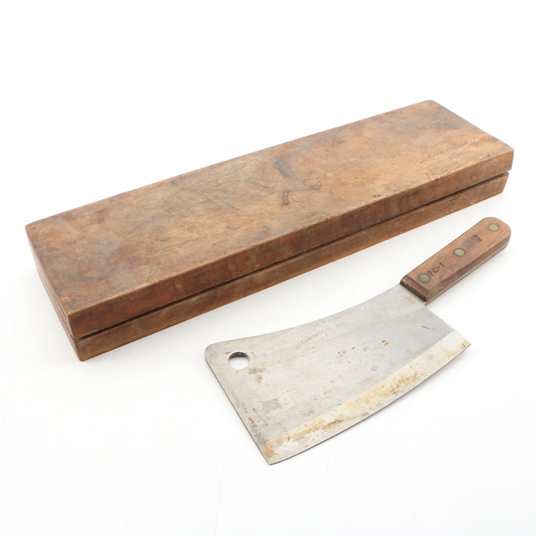 Chicago Cutlery Cleaver with Gerber Legendary Blades Knife Set EBTH