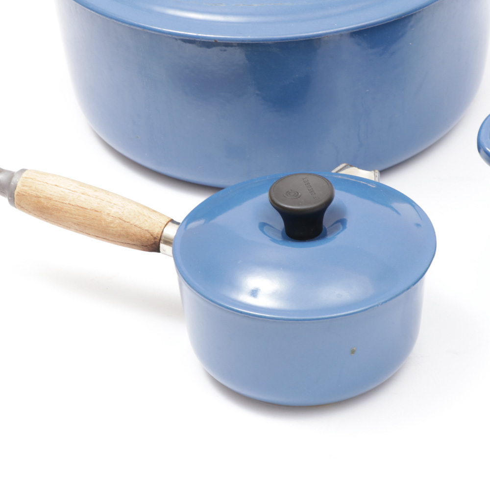 Le Creuset Cast Iron Dutch Ovens and Sauce Pan EBTH