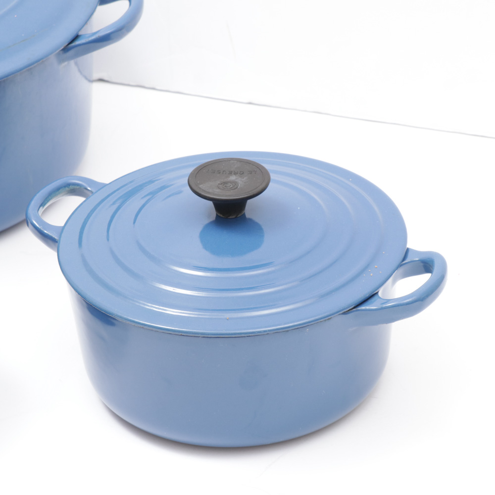 Le Creuset Cast Iron Dutch Ovens and Sauce Pan EBTH