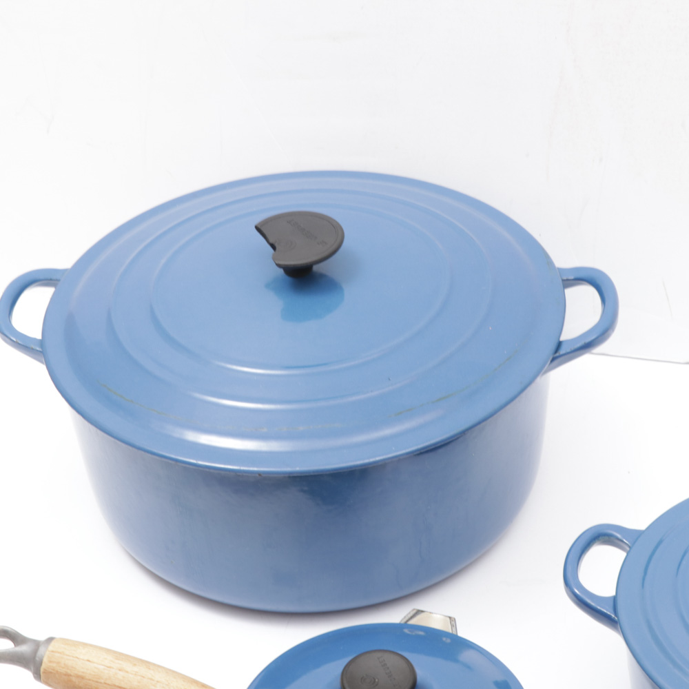Le Creuset Cast Iron Dutch Ovens and Sauce Pan EBTH