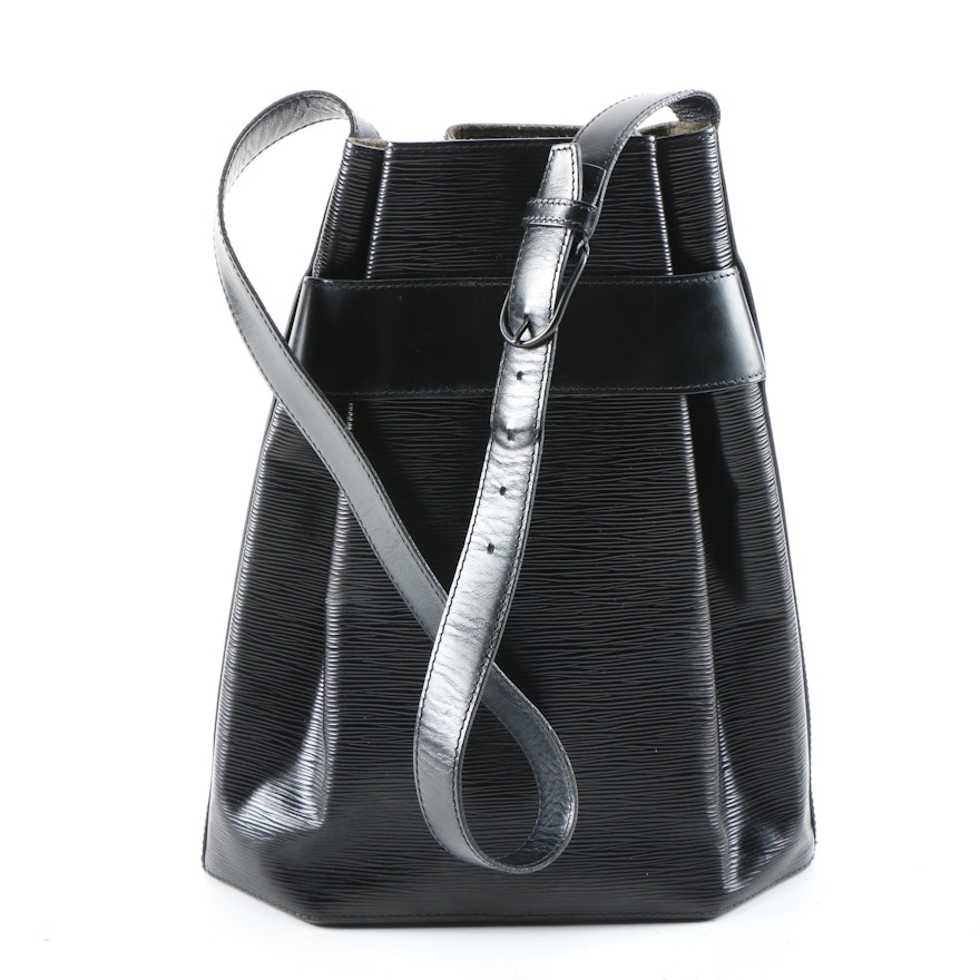 Louis Vuitton Sac D&#39;Epaule and Pochette in Noir Epi Leather | EBTH