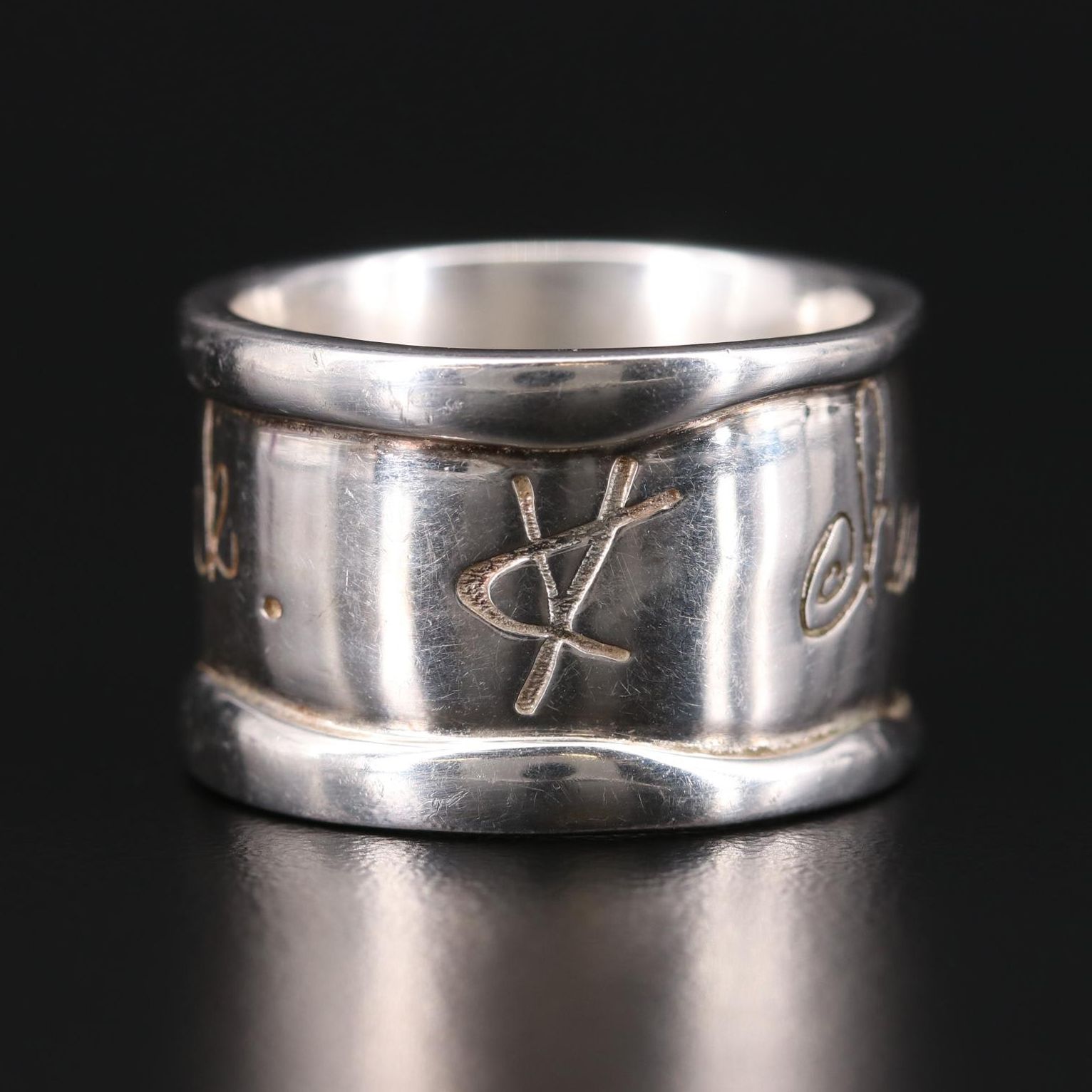 Shawn Killinger Sterling Silver "Hear My Soul Speak" Ring EBTH