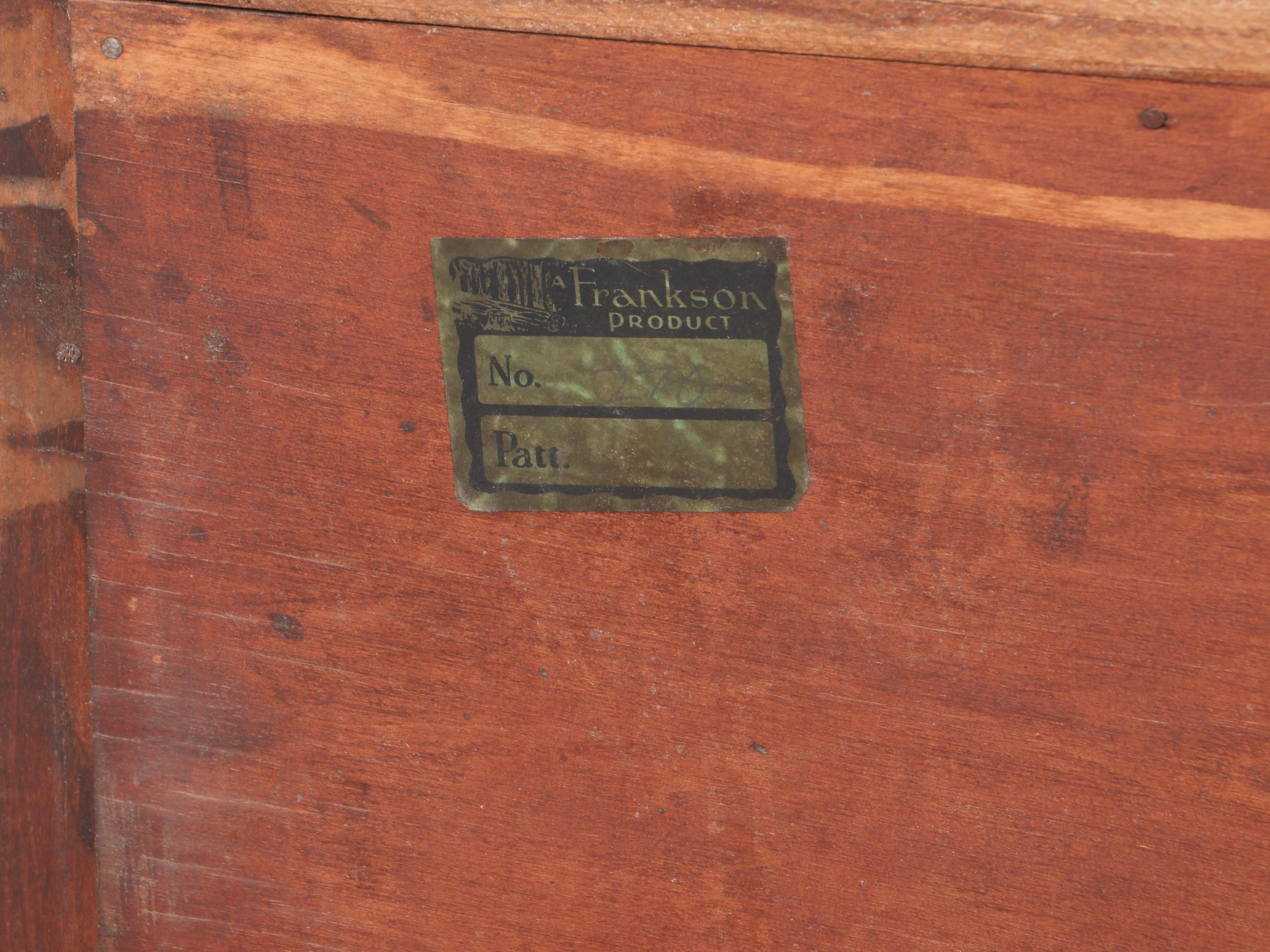 Frankson Furniture Federal Style MahoganyVeneered and Stained Bedside