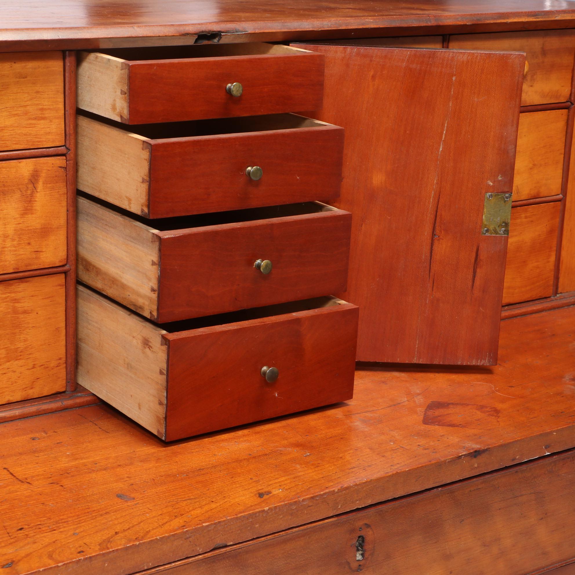 Late Federal Cherry SlantLid Desk, Early 19th Century EBTH