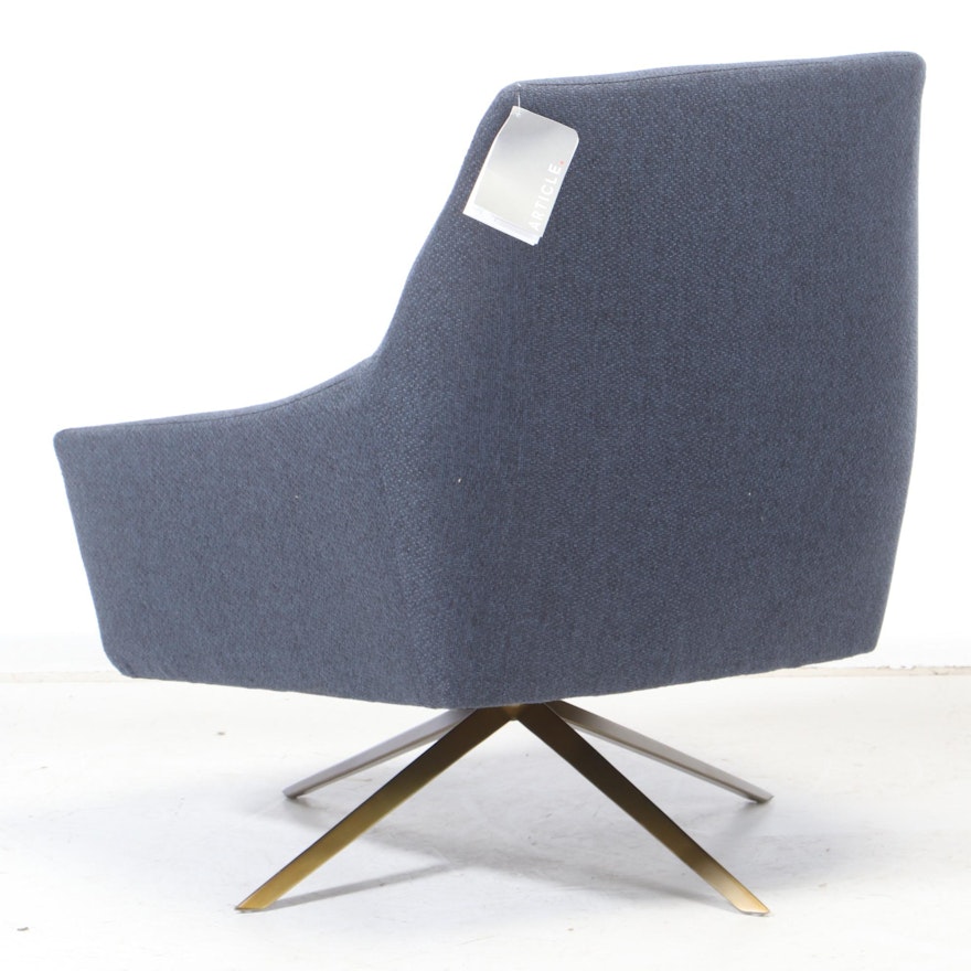 Article Mid Century Modern Style "Spin" Swivel Lounge Chair | EBTH