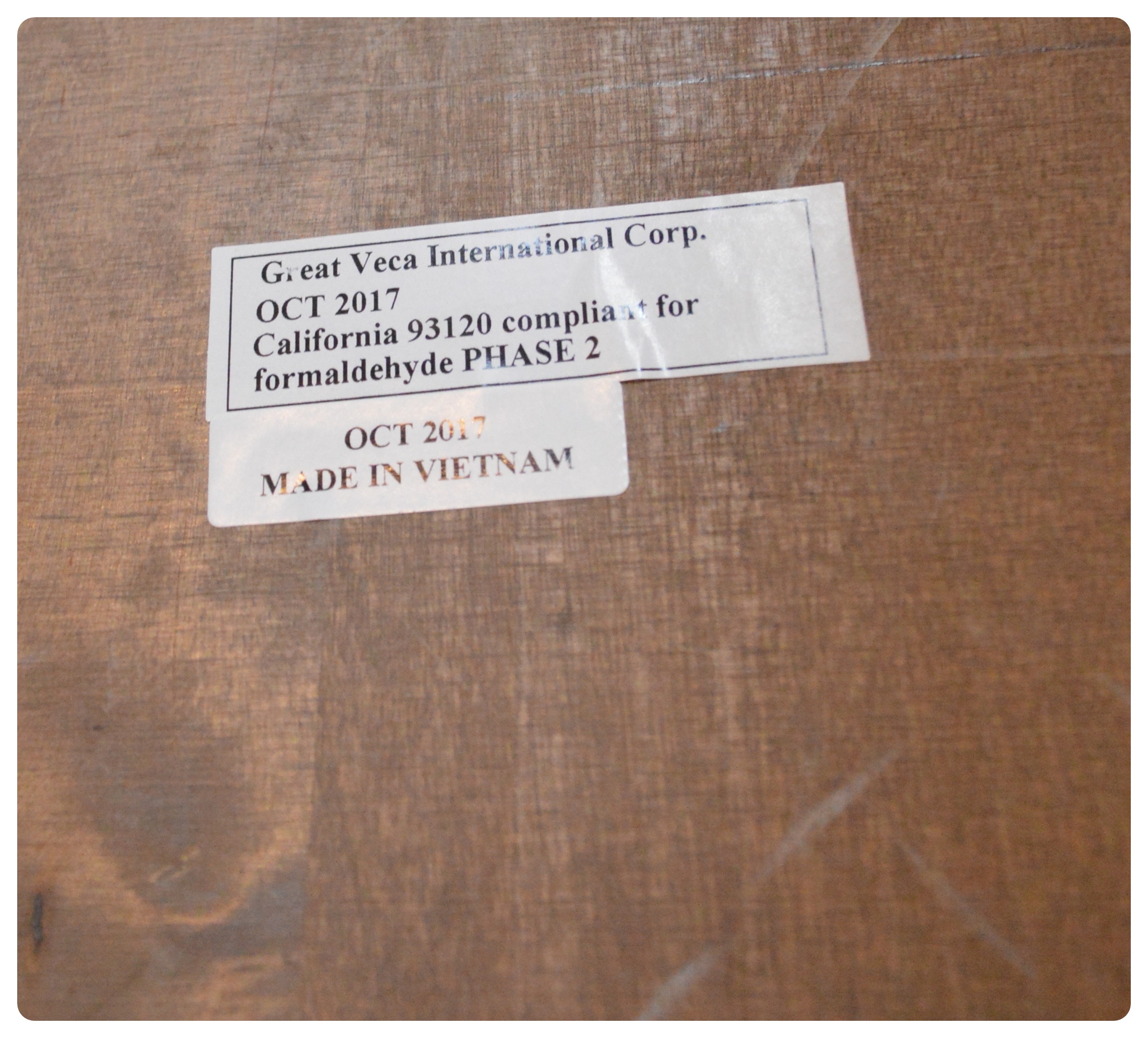 Great Veca Walnut Stained Distressed Wood and Metal Dining Table and