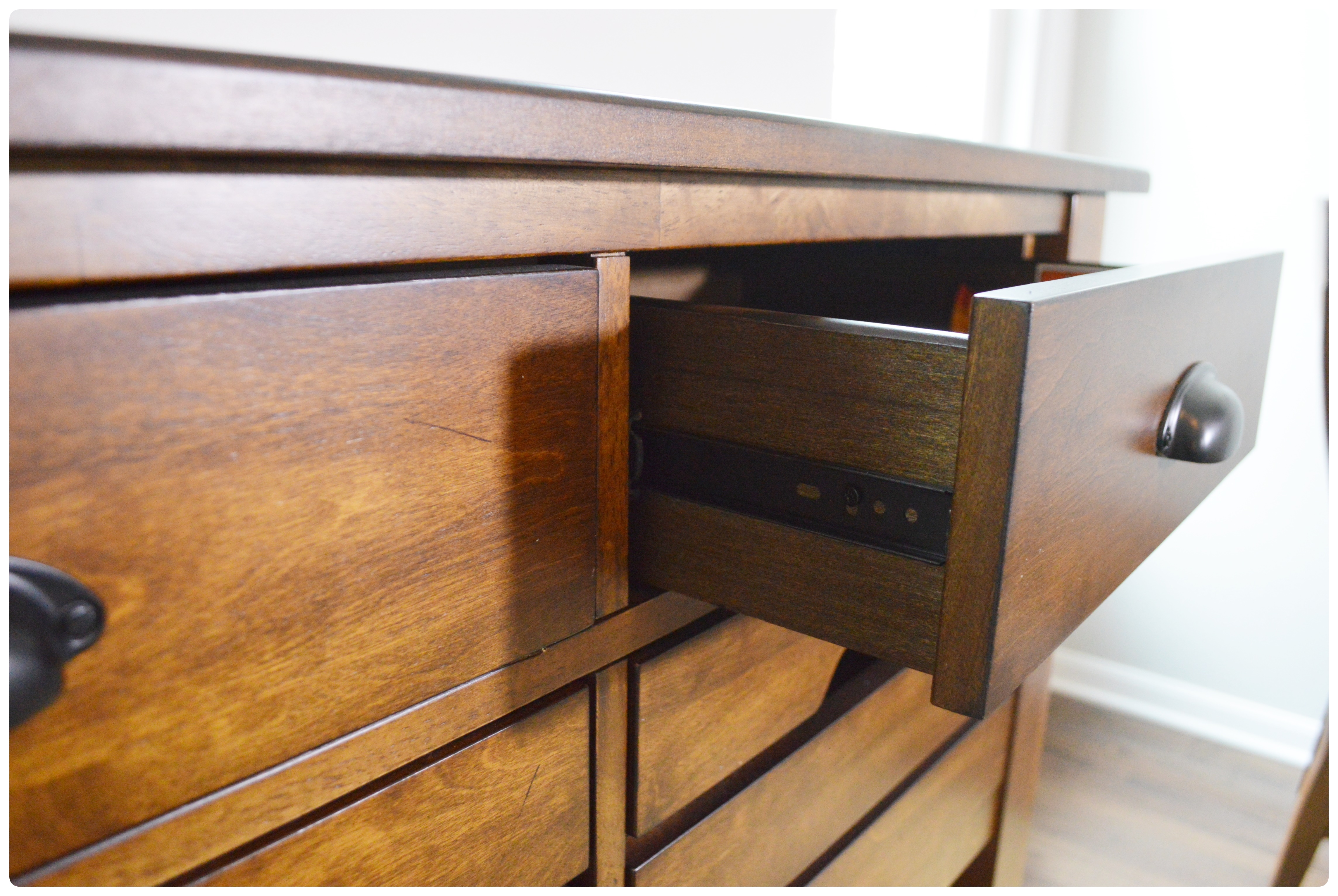 Great Veca Intl. Walnut Stained Distressed Wood Buffet EBTH