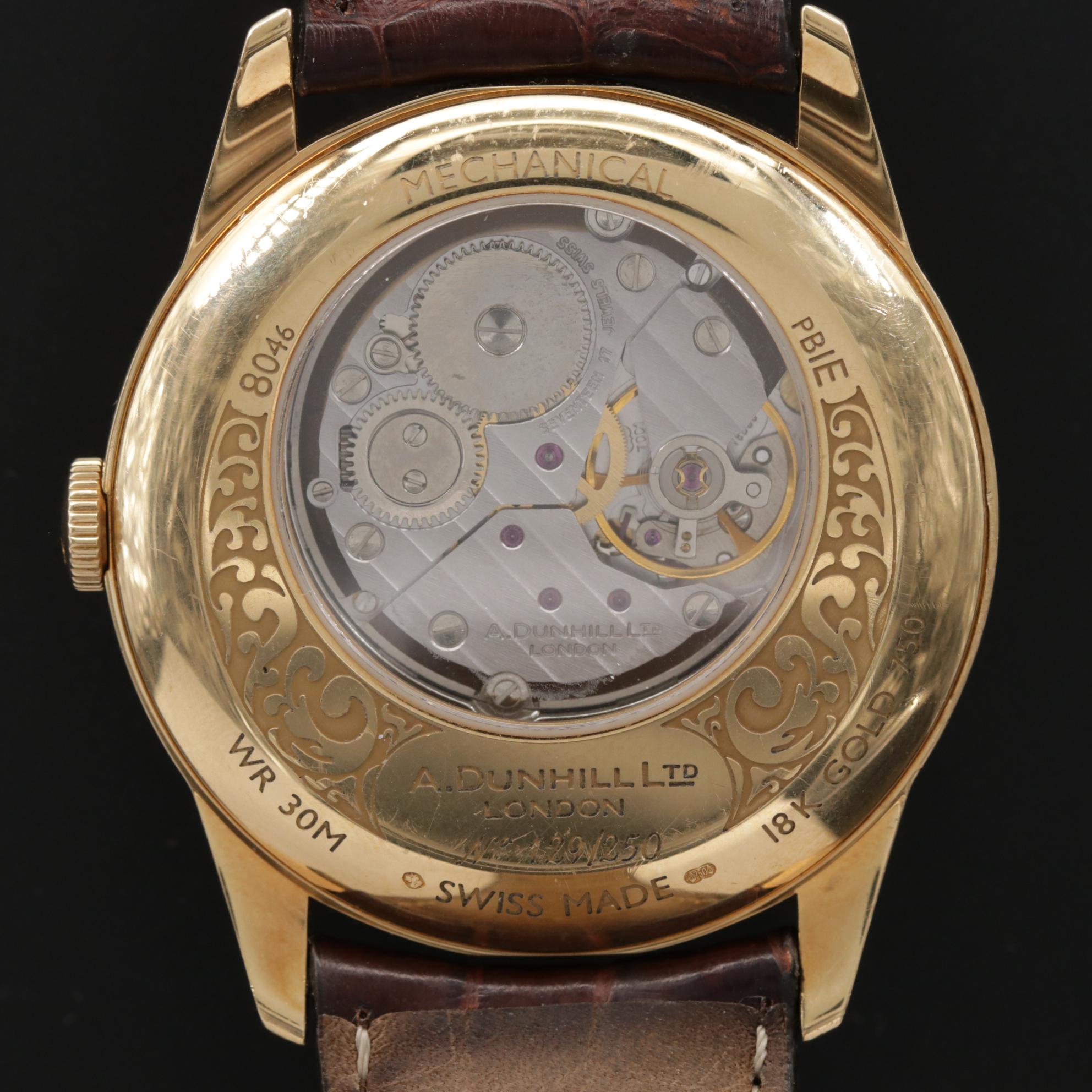 Alfred Dunhill X Centric Limited Edition 18K Gold Stem Wind