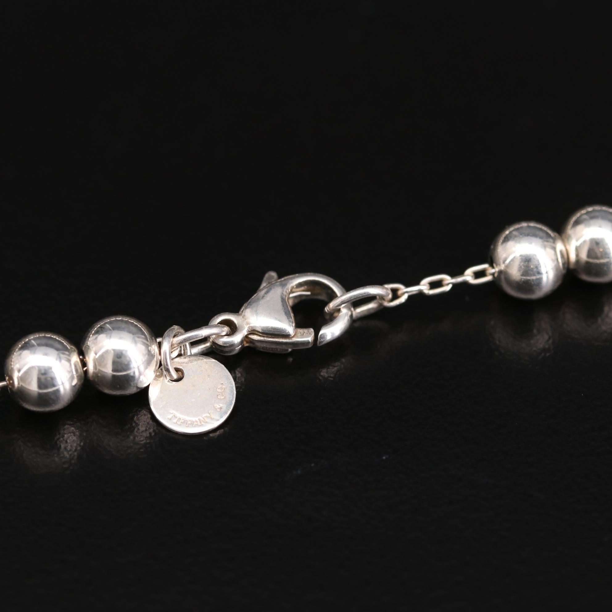 Tiffany & Co. "HardWear" Sterling Silver Graduated Bead Necklace EBTH