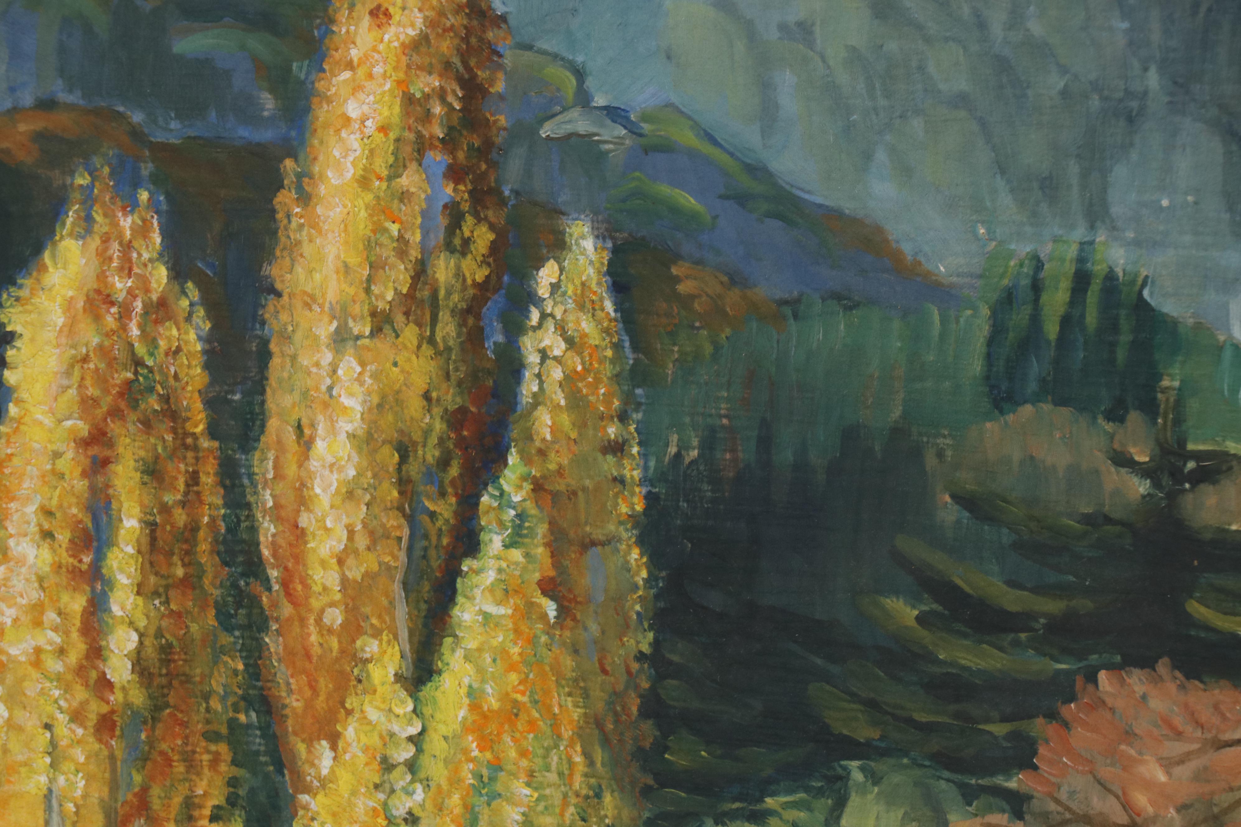 Walter Barron Currier Landscape Oil Painting, 1933 EBTH