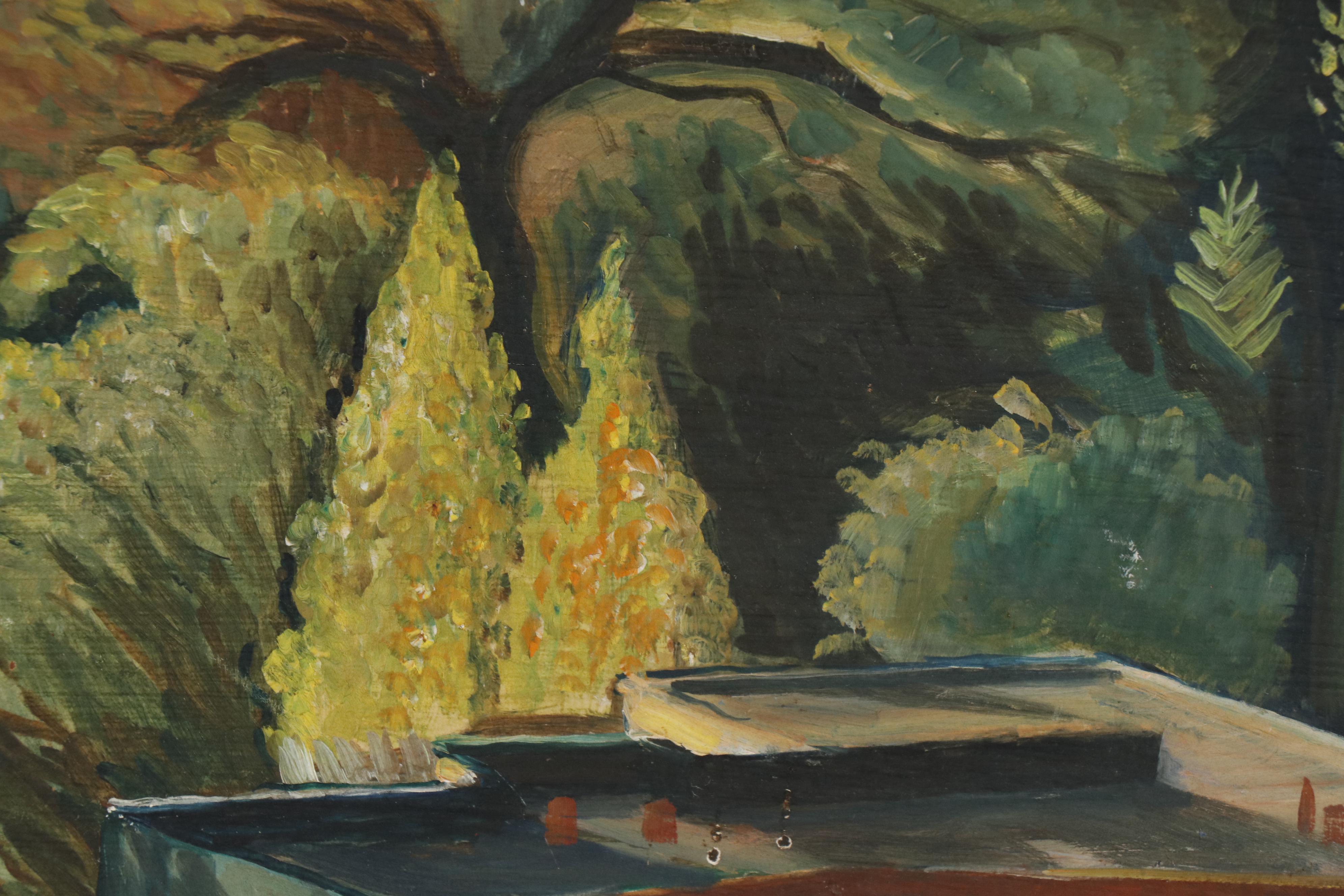 Walter Barron Currier Landscape Oil Painting, 1933 EBTH