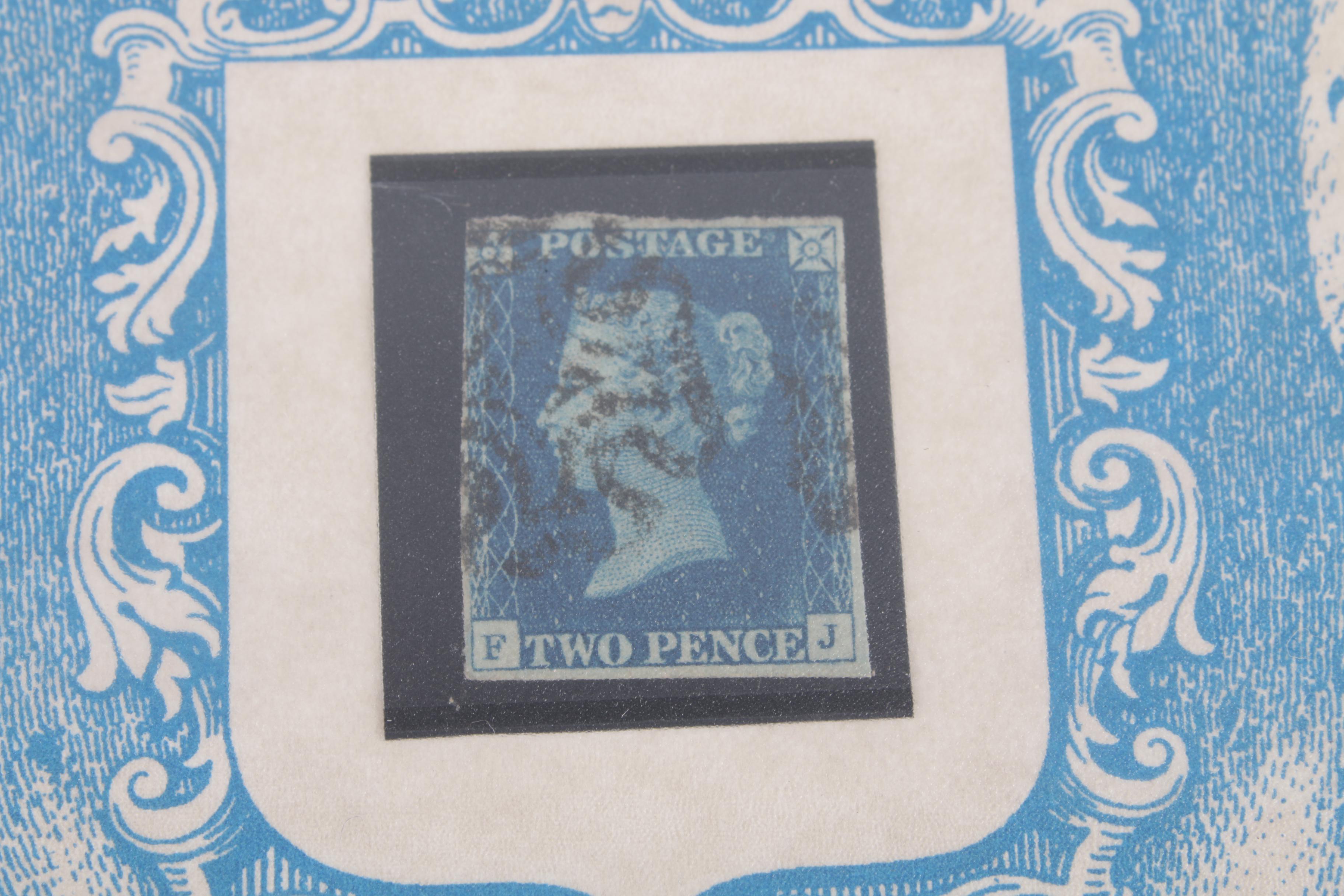 Great Britain "Penny Red", "Penny Black" and "Two Penny Blue" Stamps