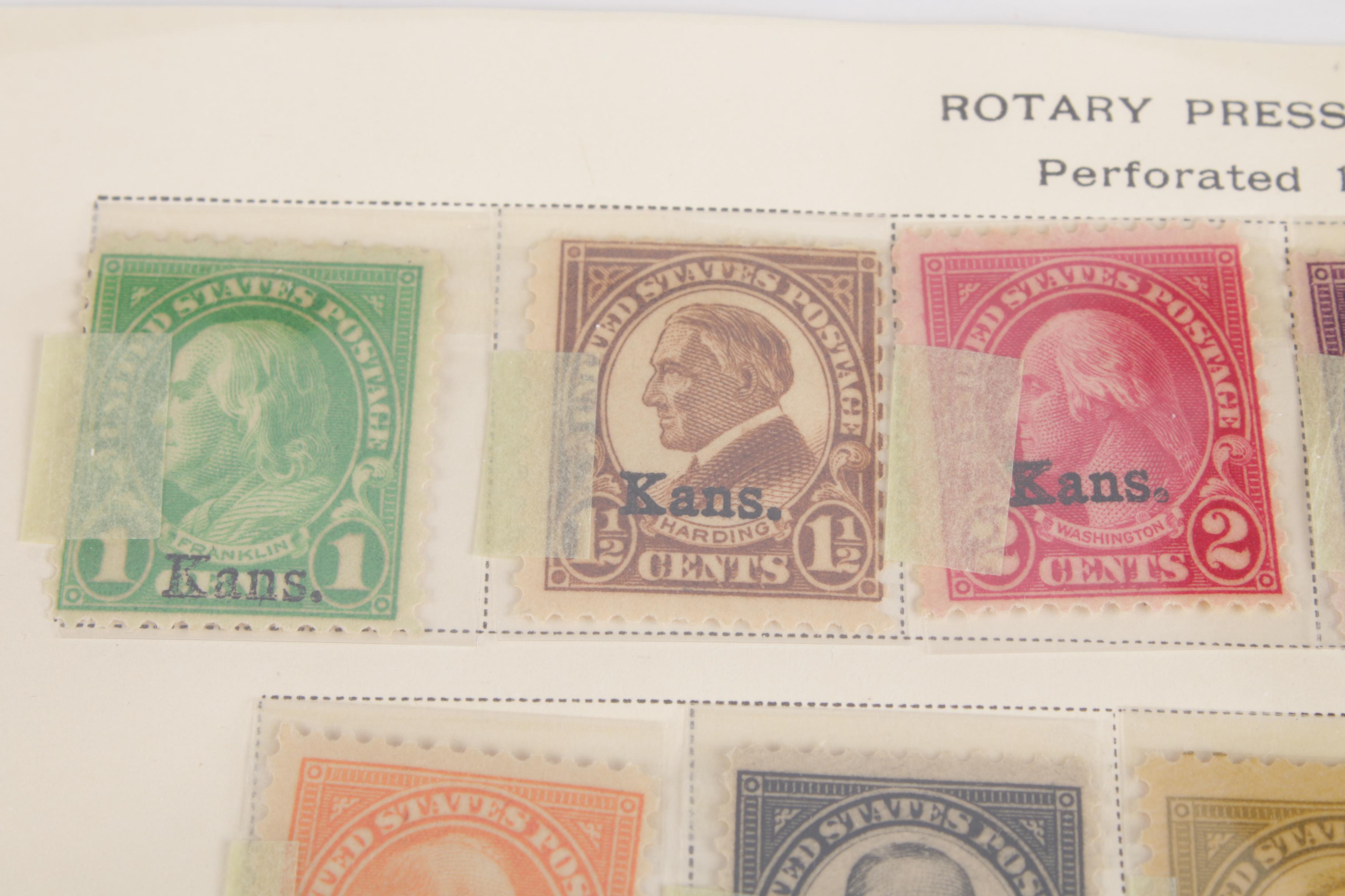 United States Kansas Overprint Stamps, Scott 658 668, 1929 EBTH