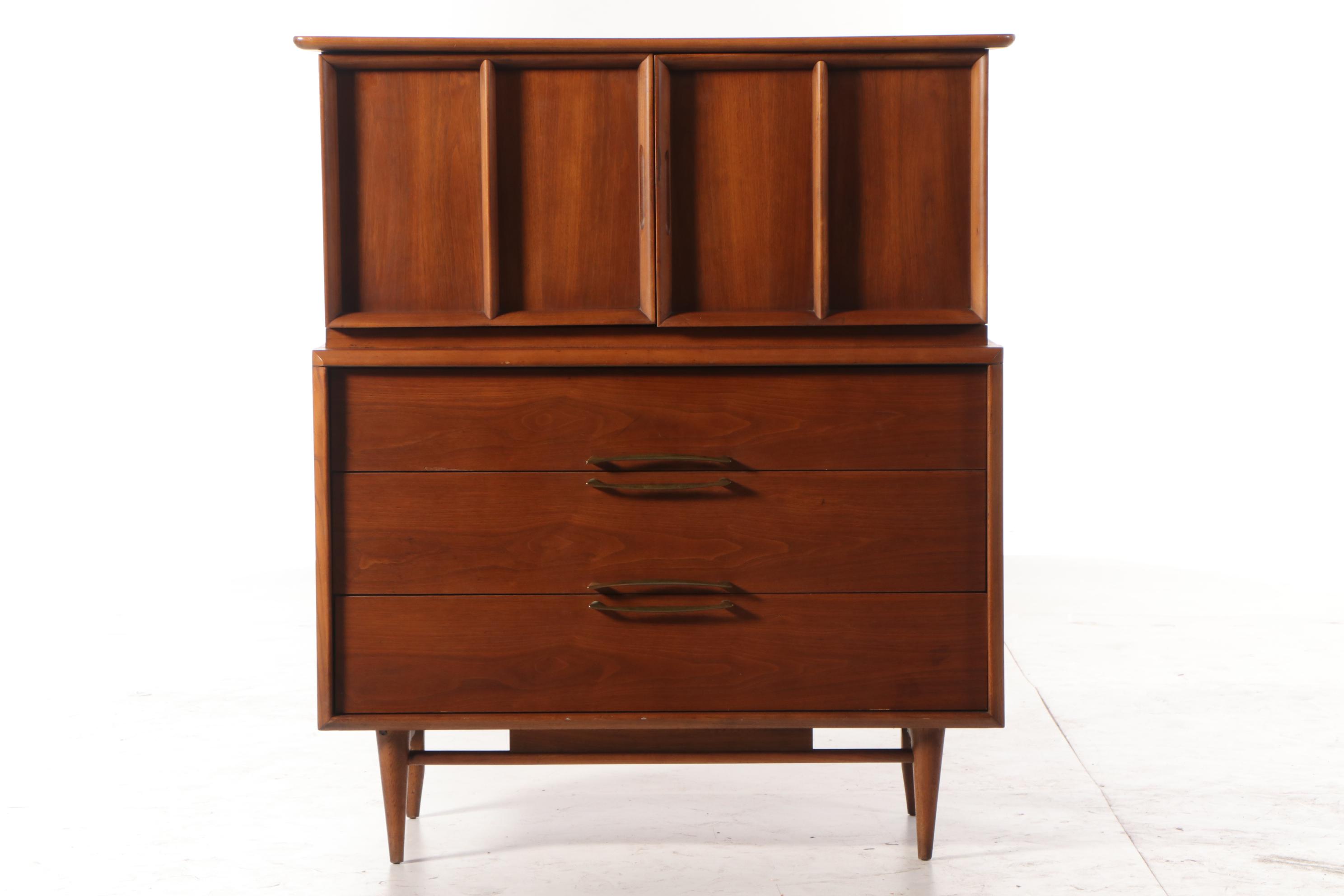 Mid Century Modern Kent Coffey "Eloquence" Walnut Chest of ...