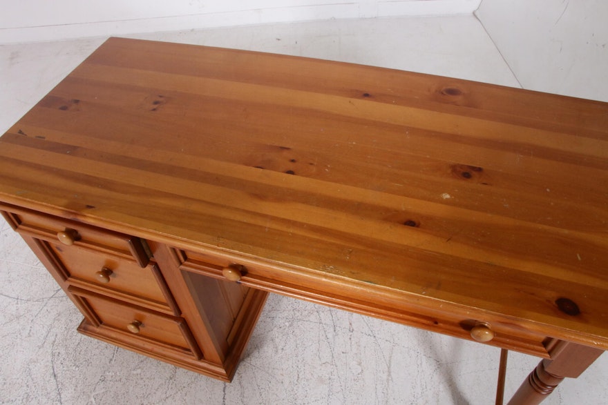 Stanley Furniture Co. "Young America" Pine Desk and Side ...
