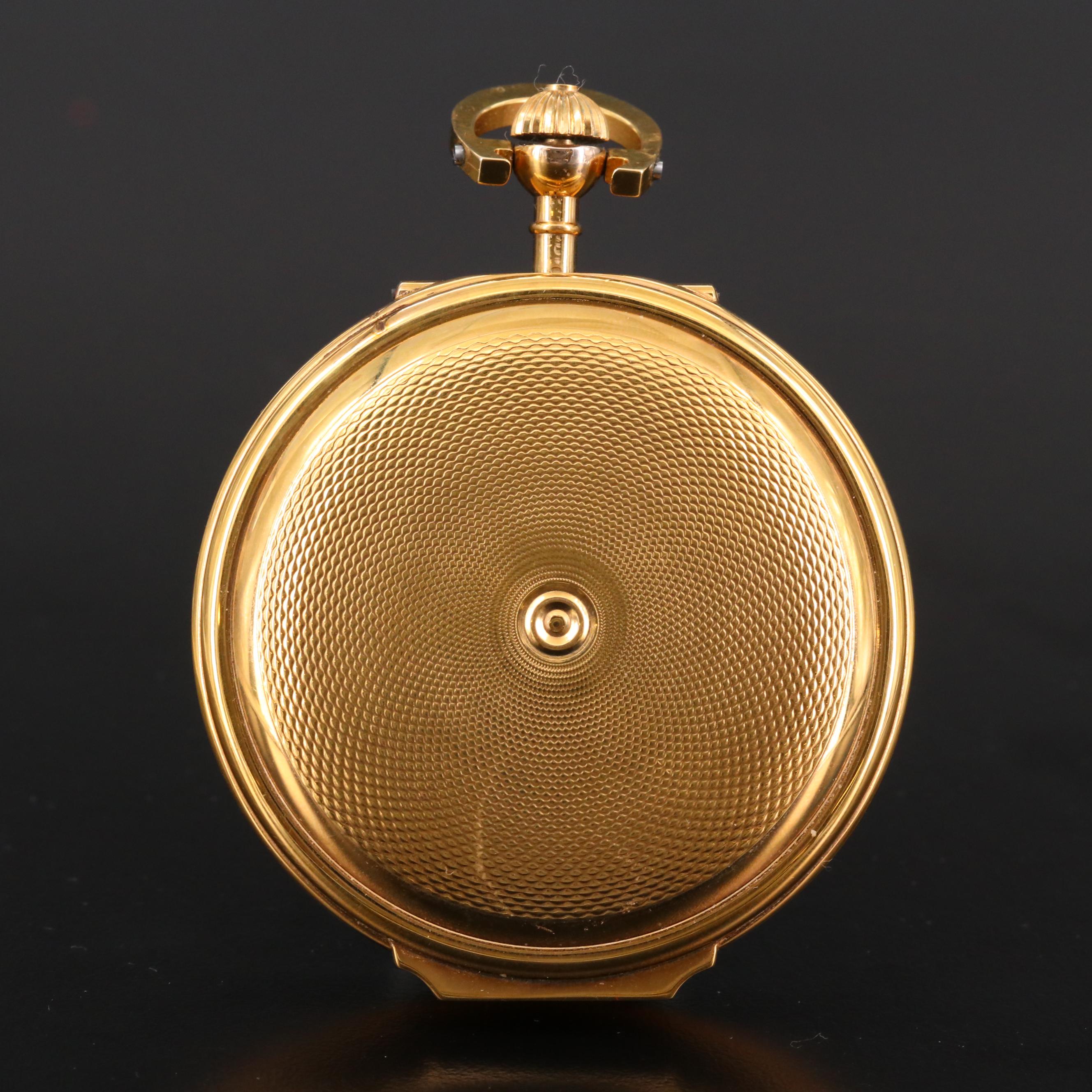 Musical Pocket Watch by Charles Reuge with Day and Night Phase Dial EBTH