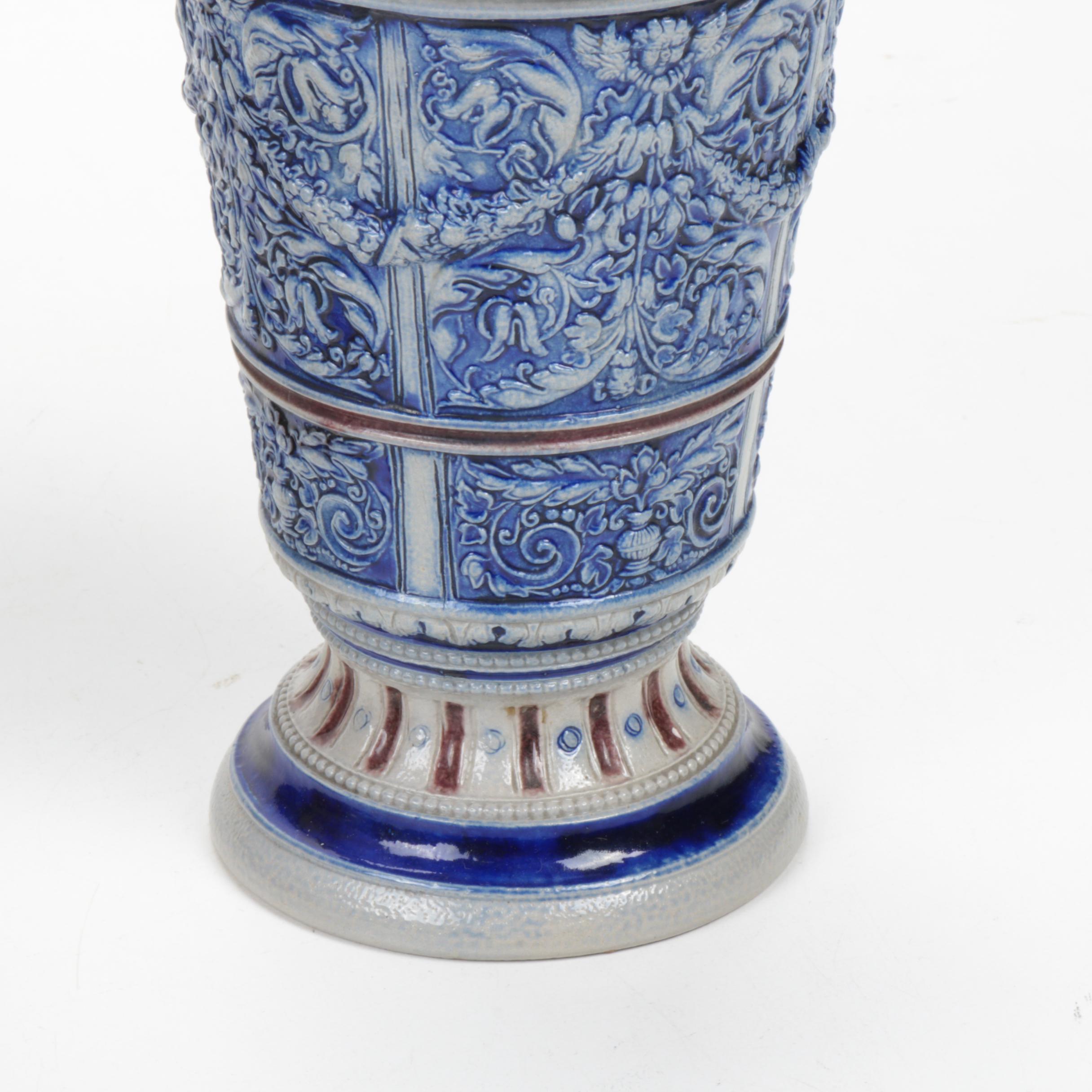 Villeroy & Boch and Westerwald Vases, Late 19th/Early 20th C. EBTH