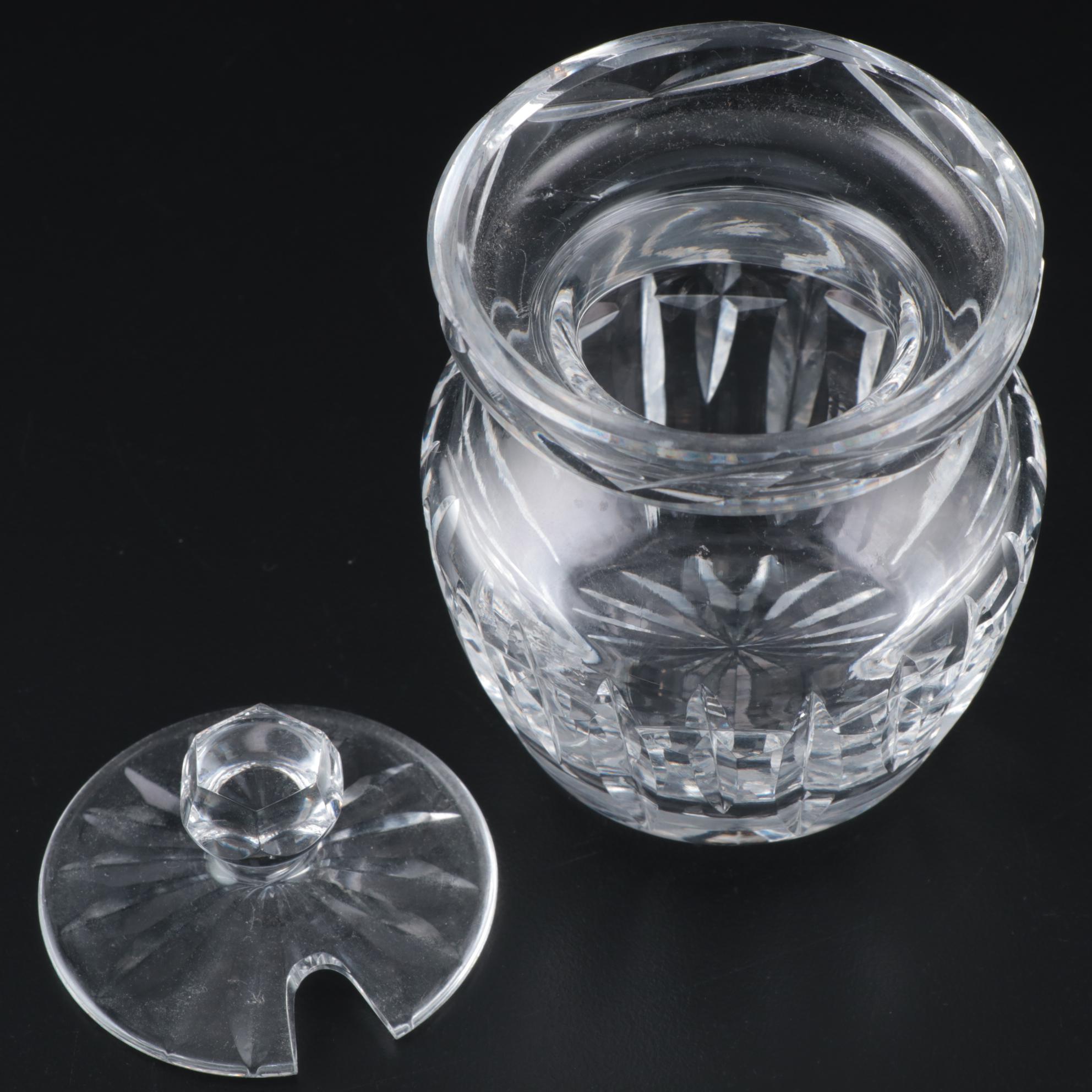 Waterford Crystal Honey Jar with Lid, Mid to Late 20th Century EBTH