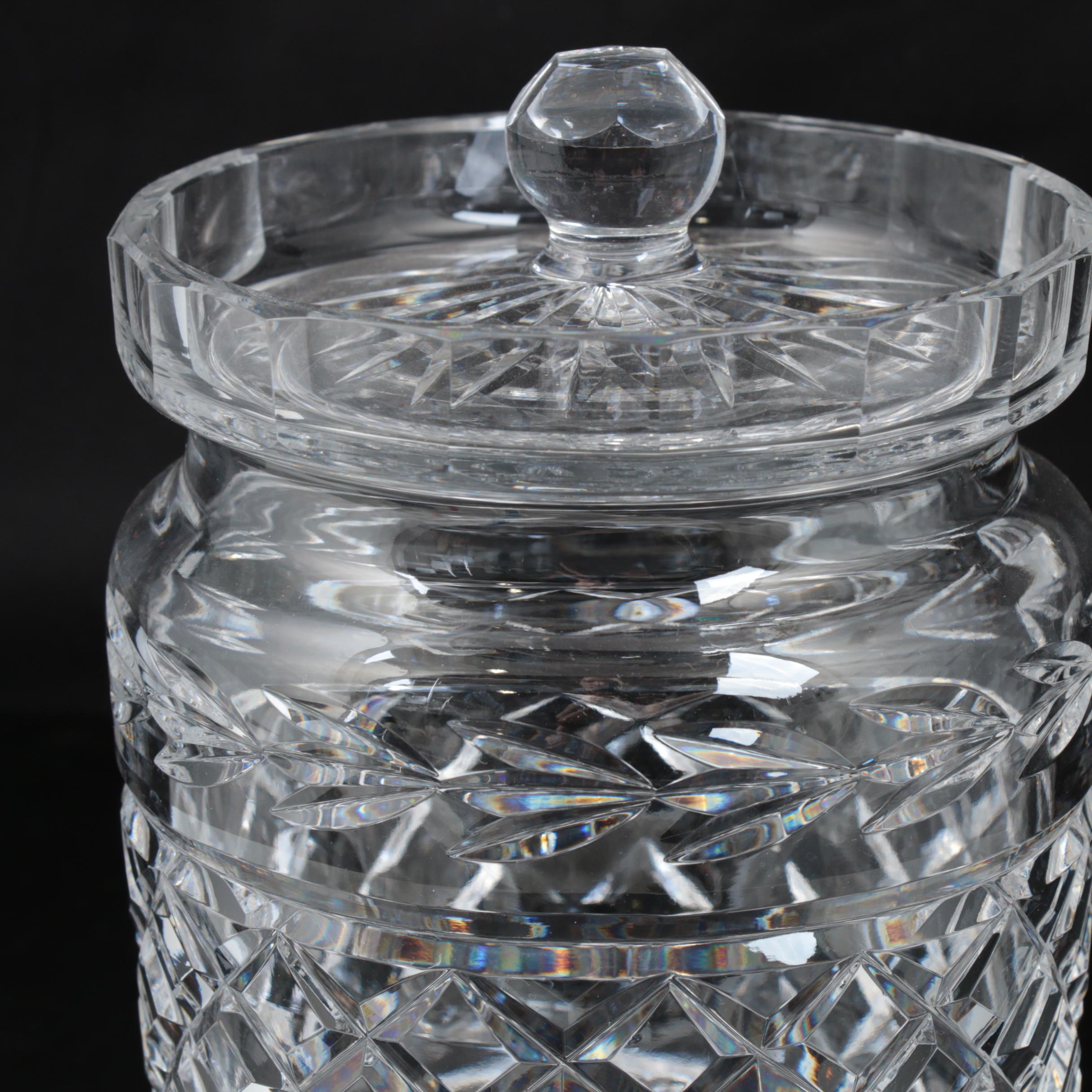 waterford-crystal-glandore-biscuit-barrel-ebth