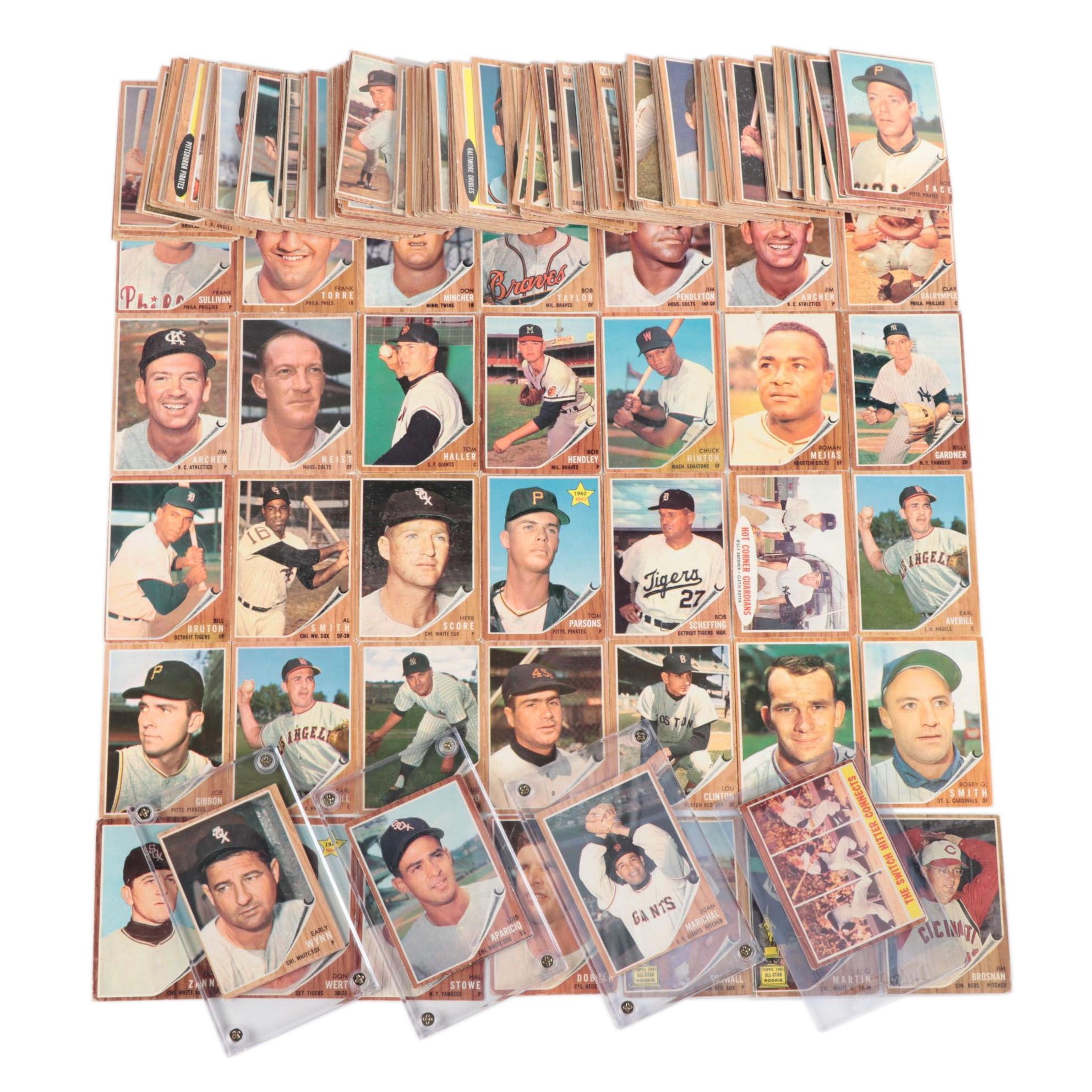 1962 Topps Baseball Cards with Hall of Fame Players and Stars EBTH