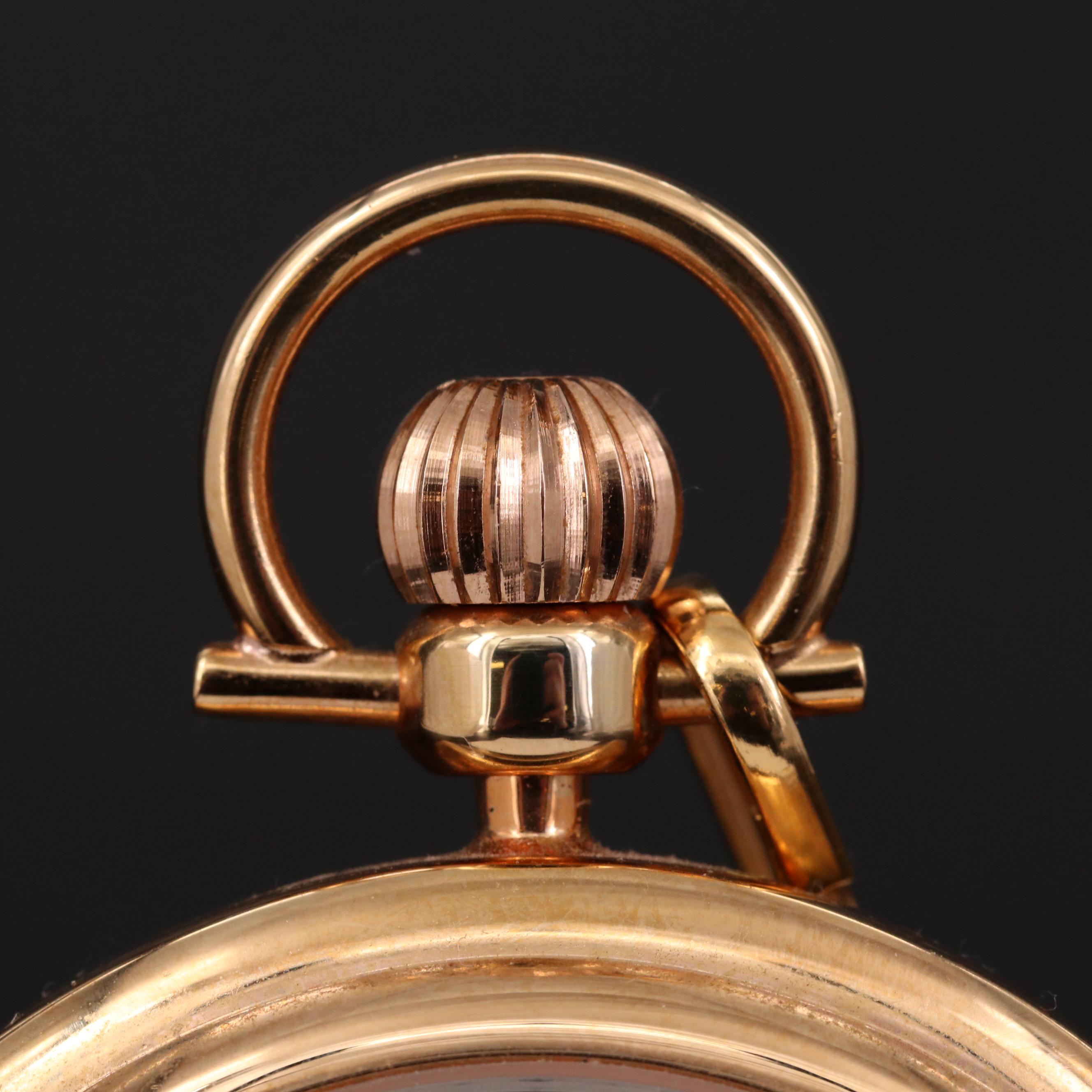 Invicta Skeleton Case Stainless Steel Pocket Watch with Chain Fob EBTH