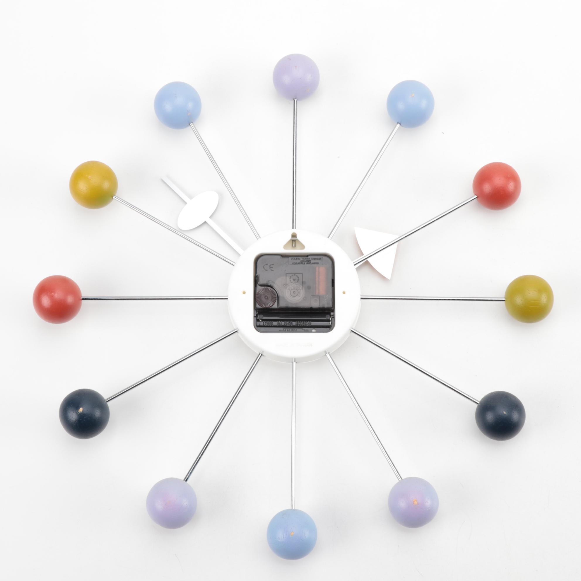 Mid Century Modern Style Wall Clock by Cupecoy Design EBTH