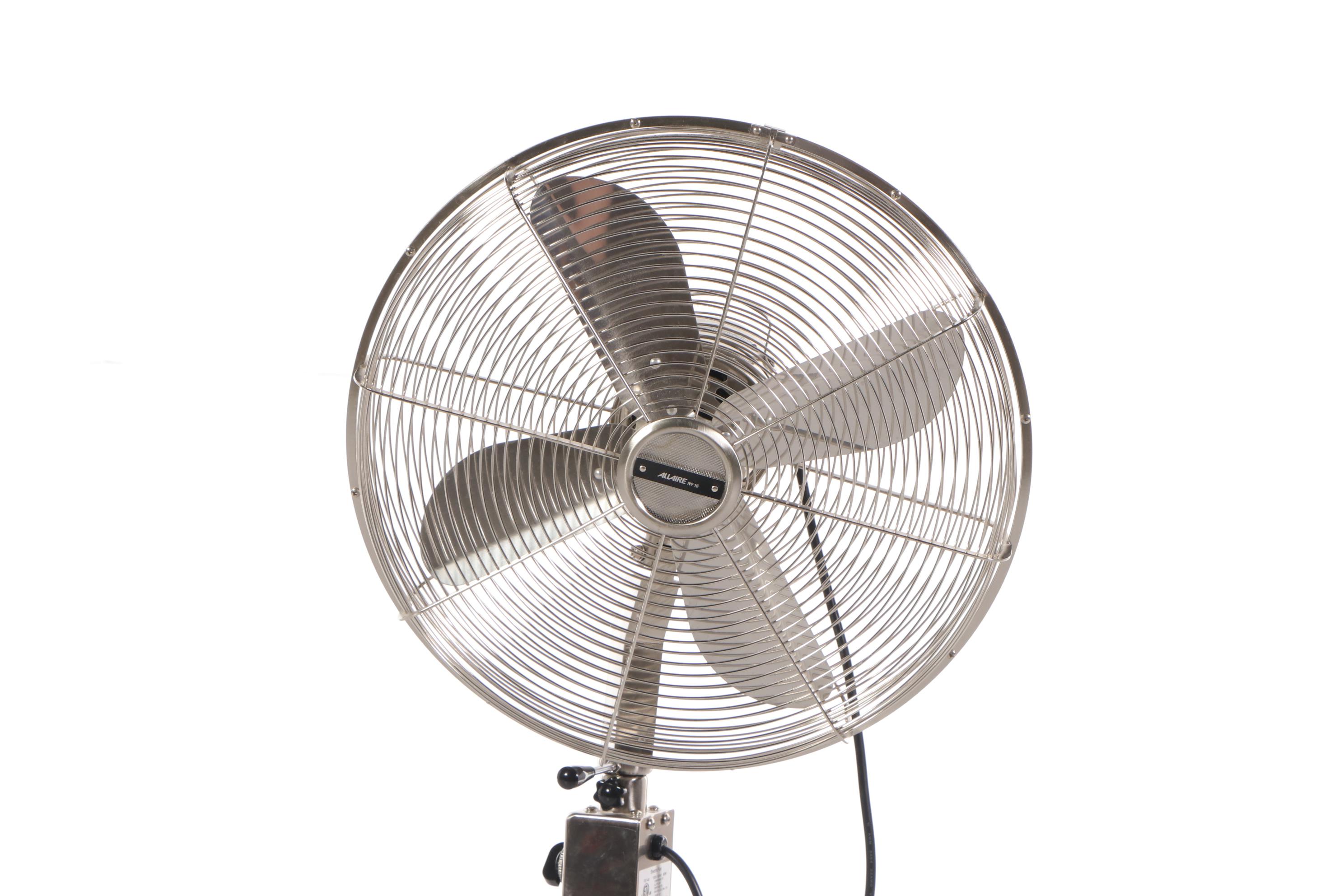 Restoration Hardware AllAire No.16 Nickel Finish Floor Fan EBTH