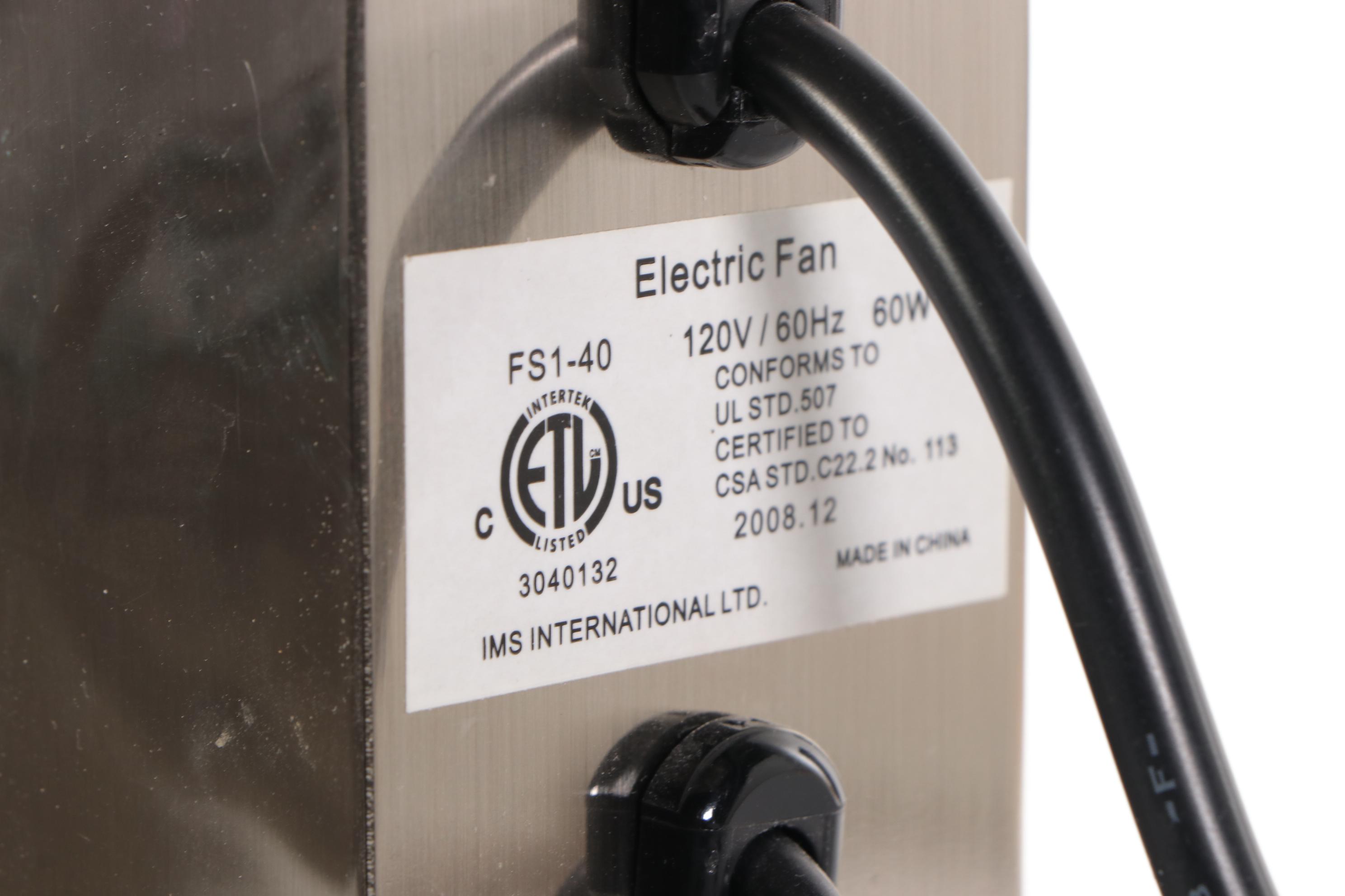 Restoration Hardware AllAire No.16 Nickel Finish Floor Fan EBTH