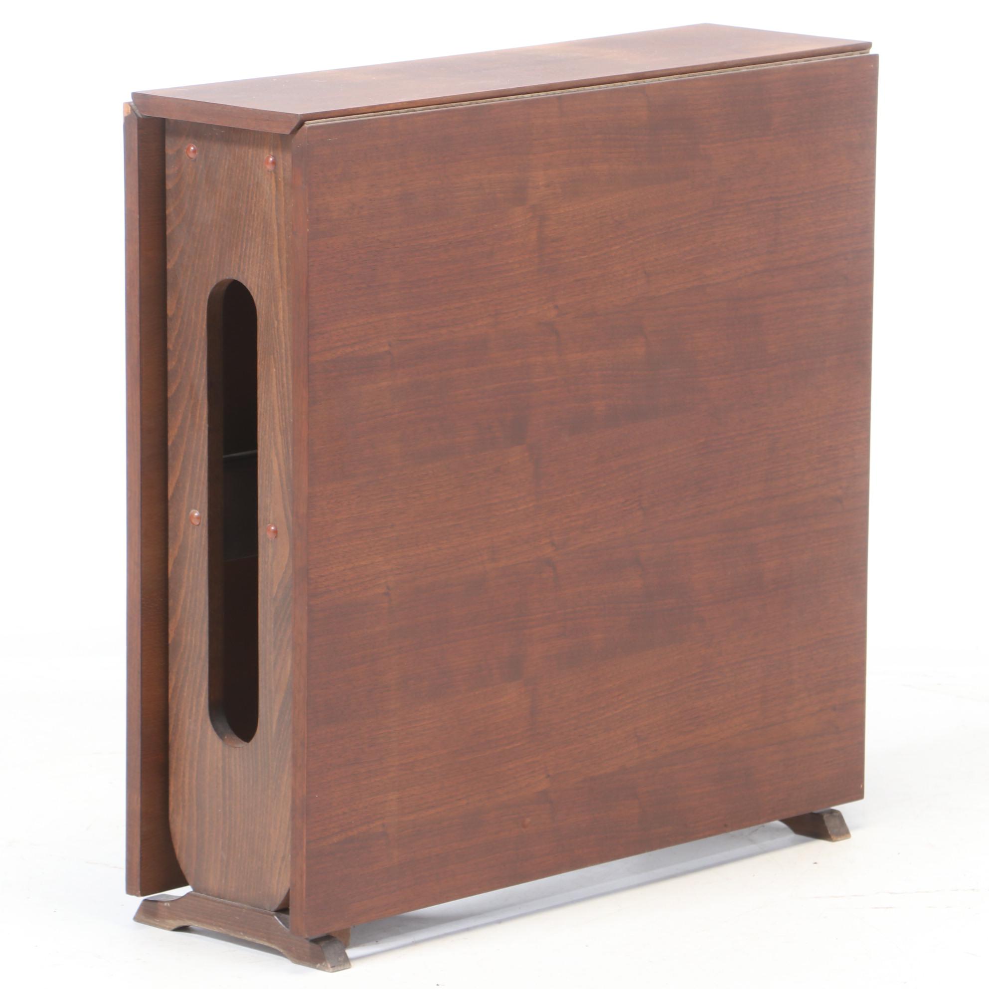 Mid Century Modern Narrow DropLeaf Dining Table EBTH