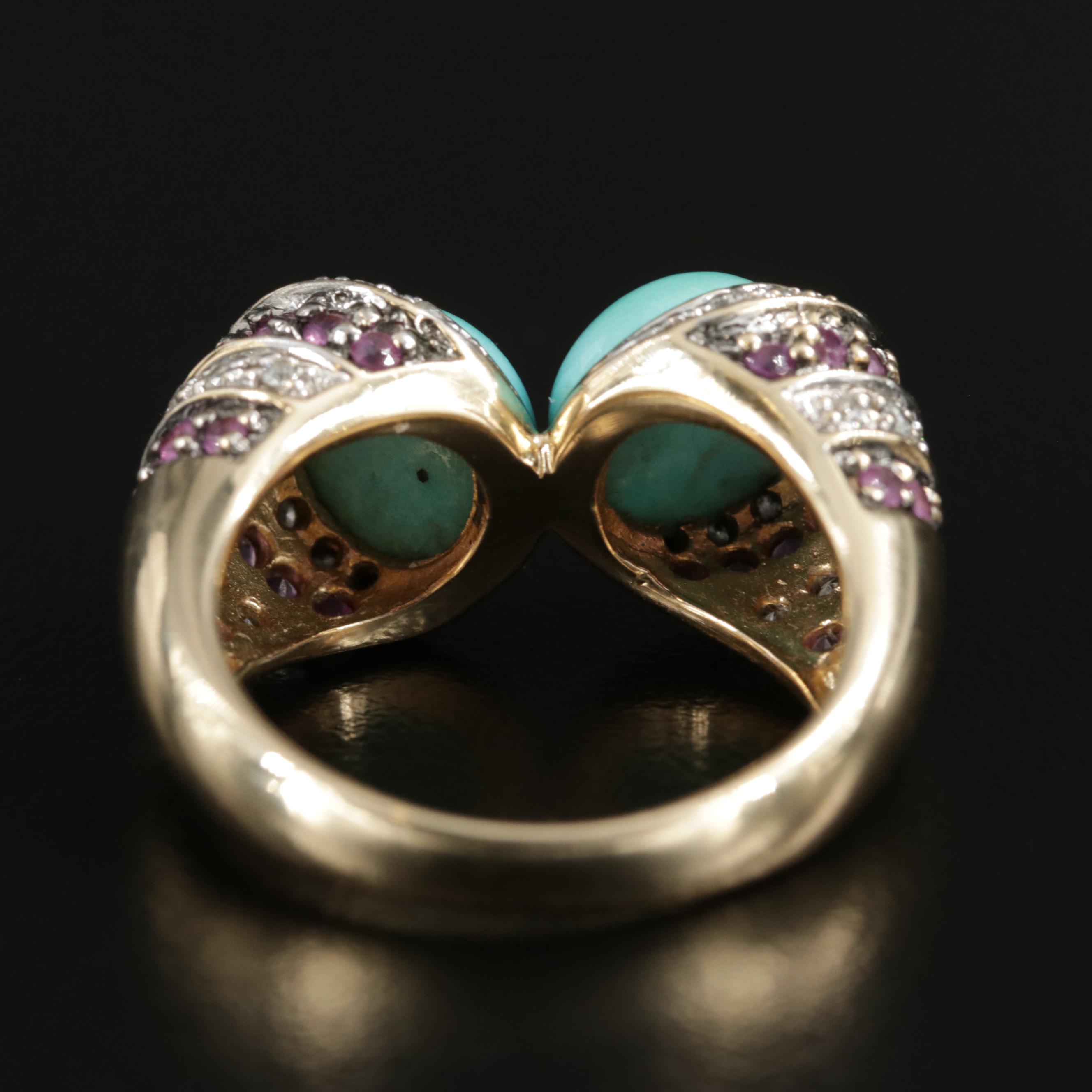 24K Vermeil Mini Paveé Jade Enamel Filled Ring Diasporan Voyage main image 1