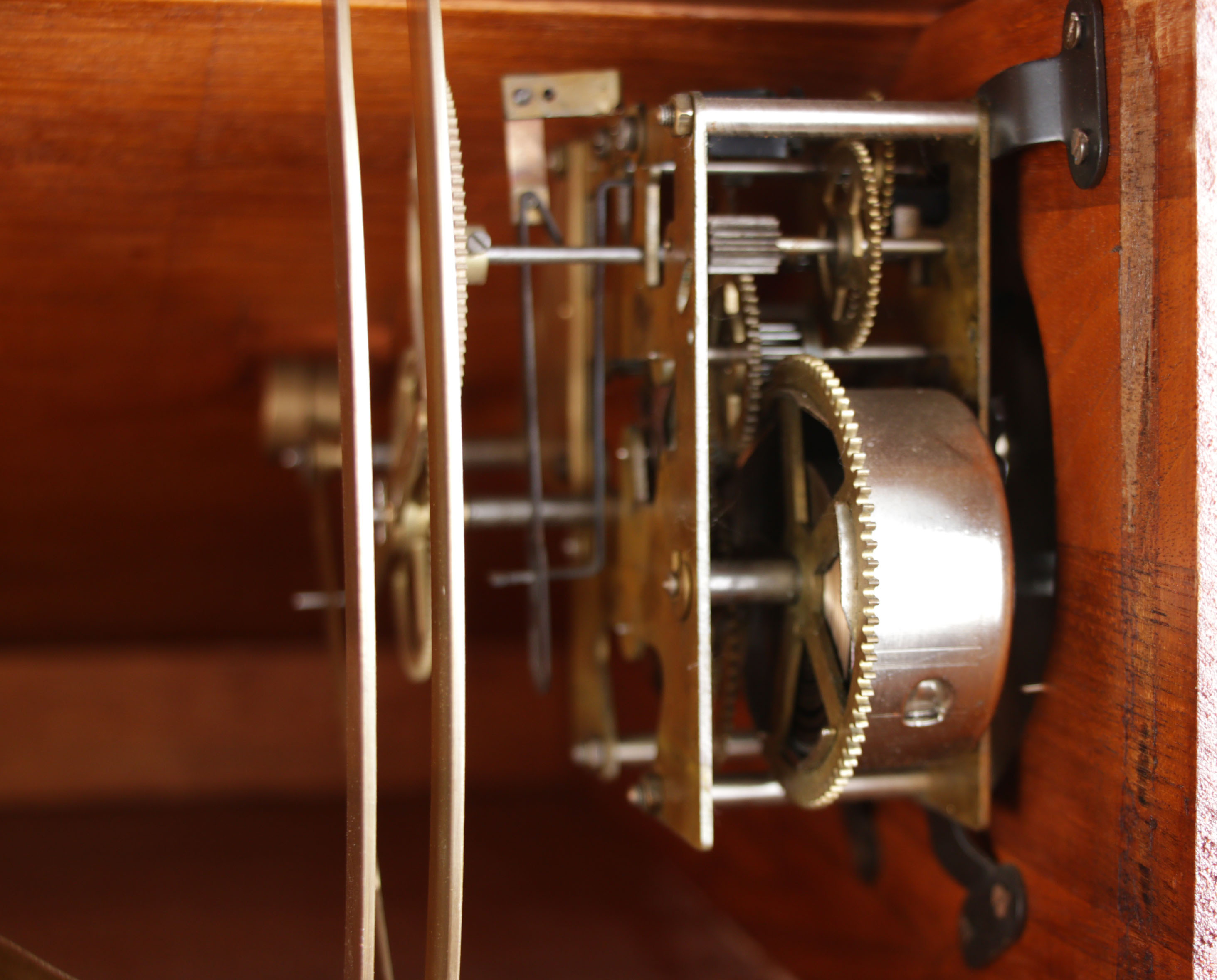 Wooden Rolling Ball Machine Clock, 20th Century EBTH