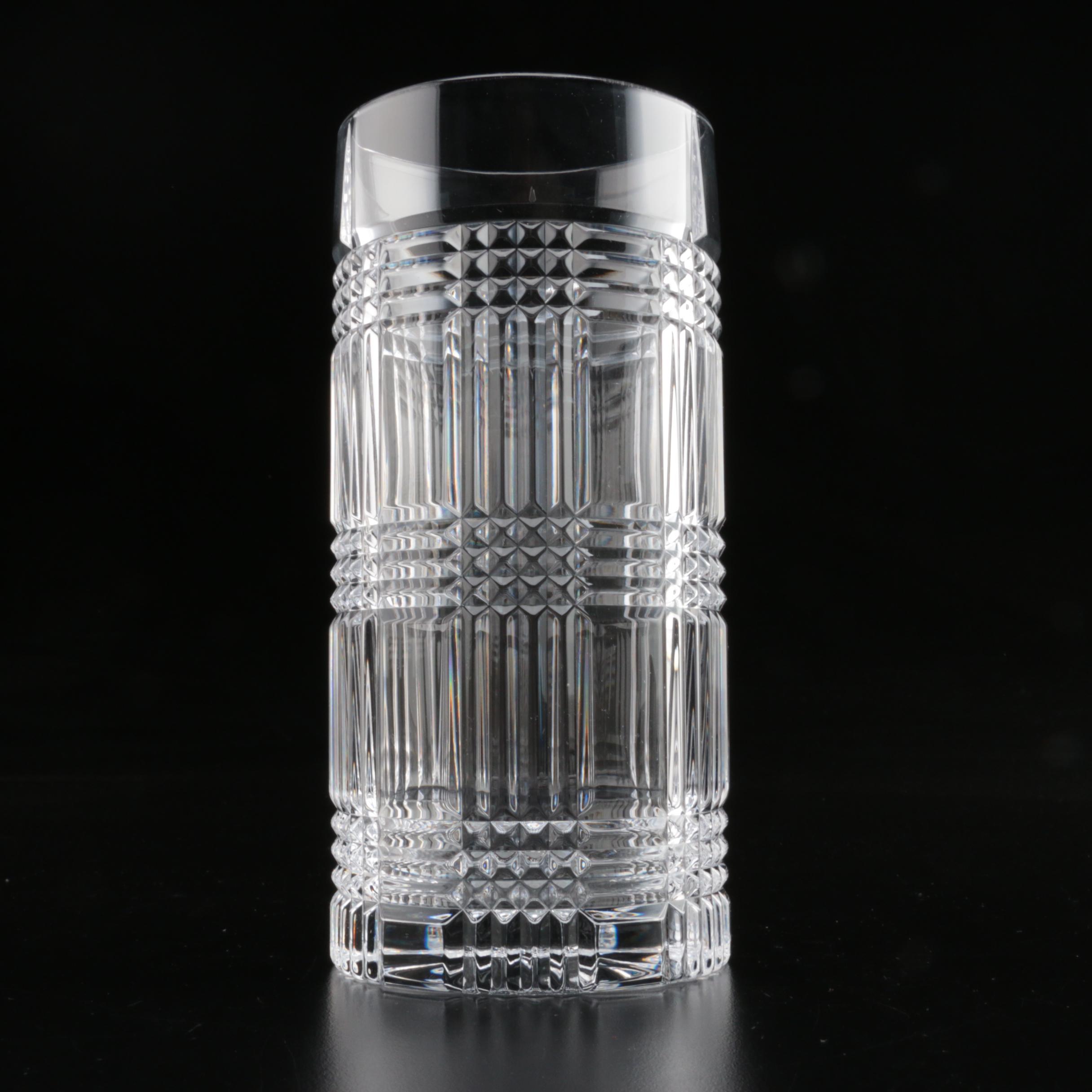 Ralph Lauren "Glen Plaid" Crystal Highball Glasses EBTH