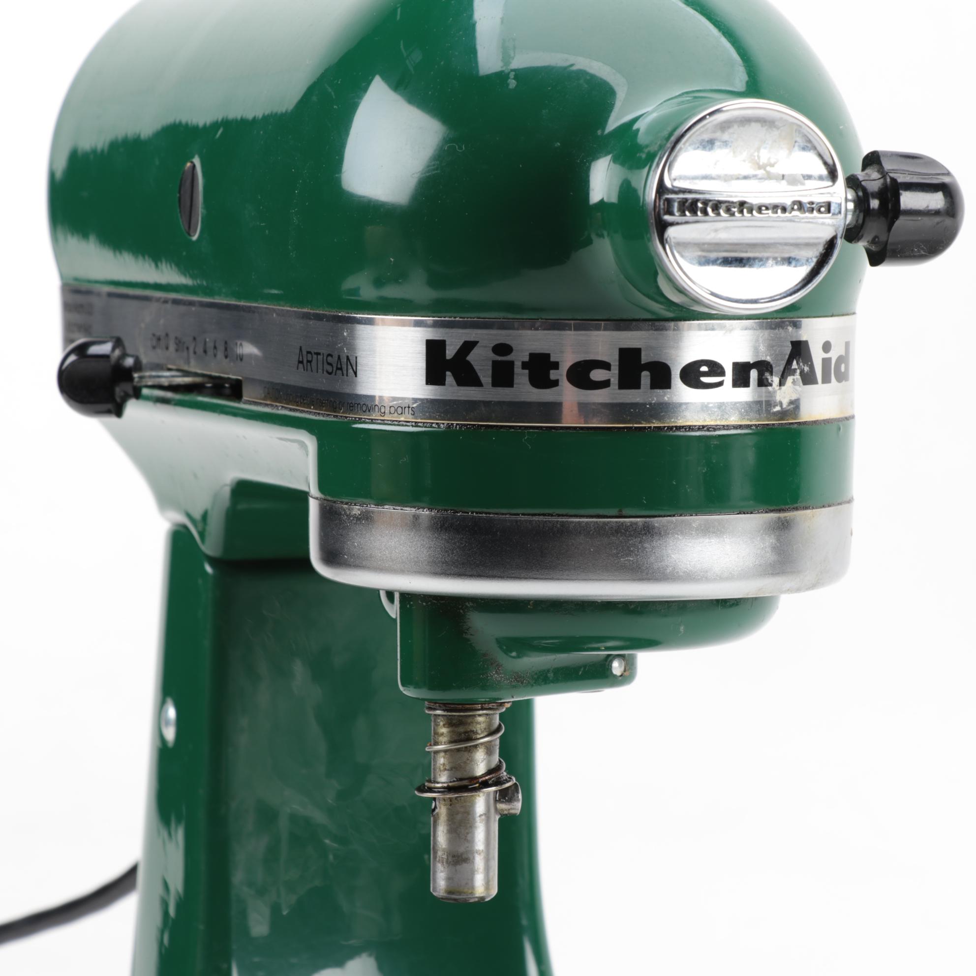 KitchenAid Artisan 5 qt. Stand Mixer in Empire Green with Attachments