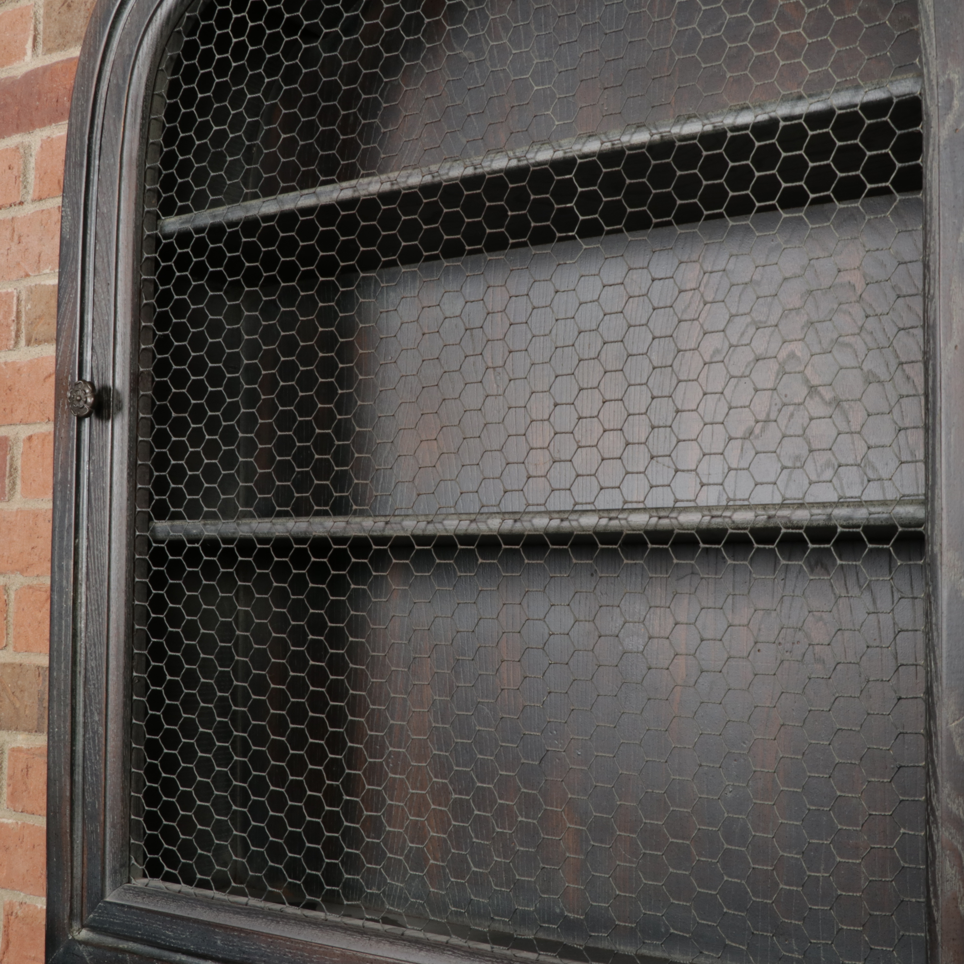 Wood and Mesh Distressed Wall EBTH