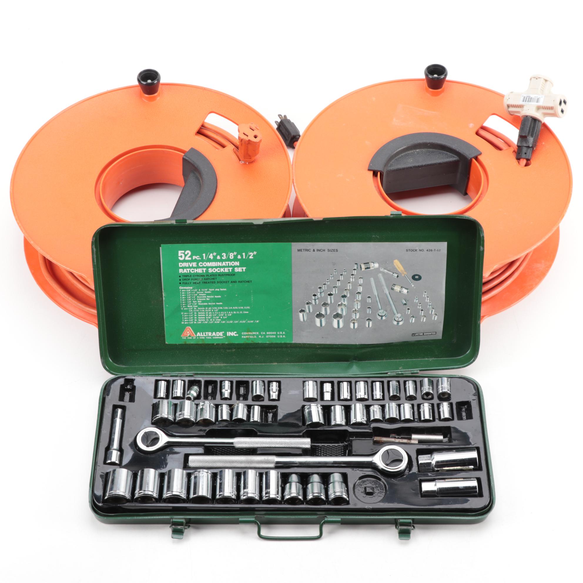 Alltrade Drive Combination Ratchet & Socket Set with Extension Cords EBTH