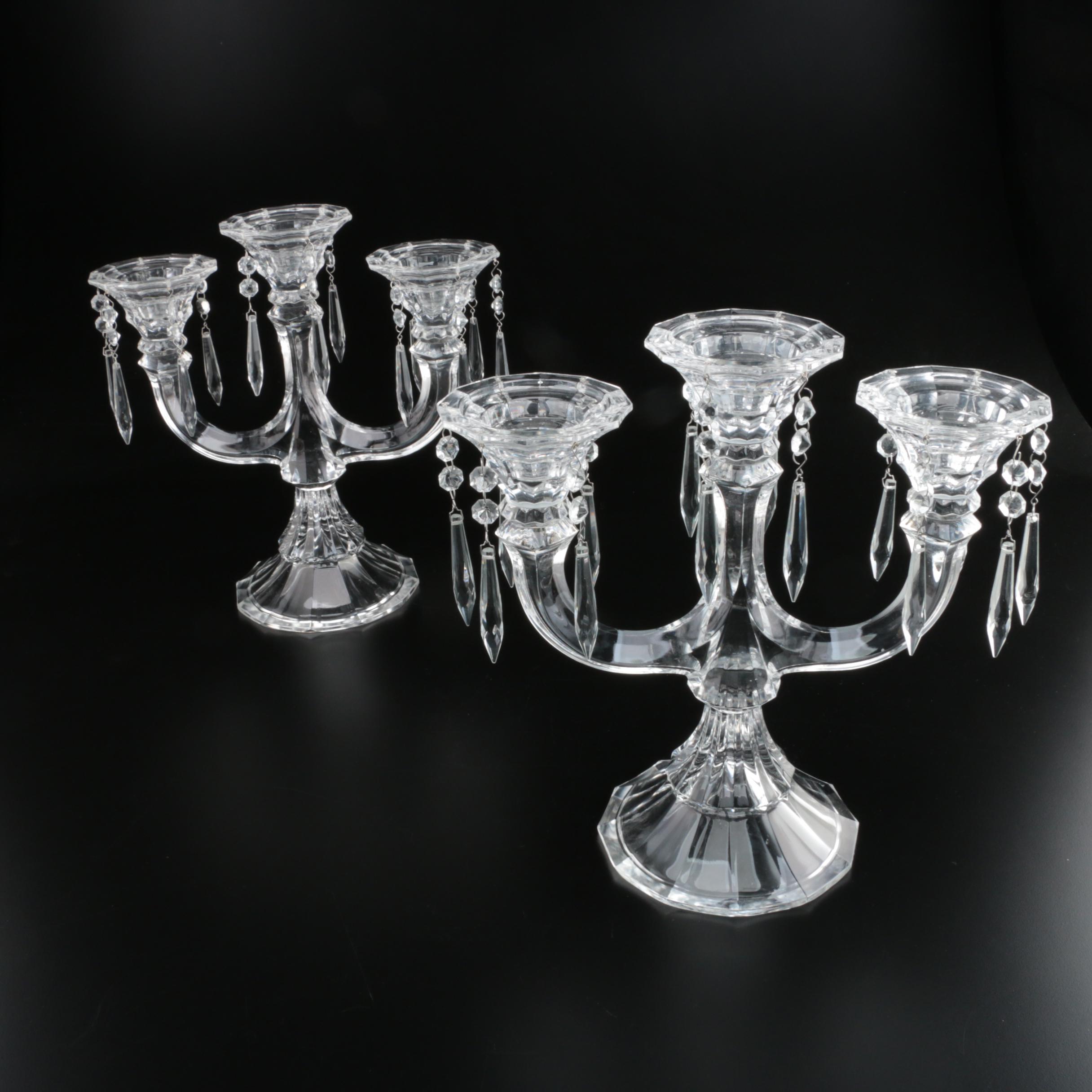 Crystal Candelabra with Prisms EBTH