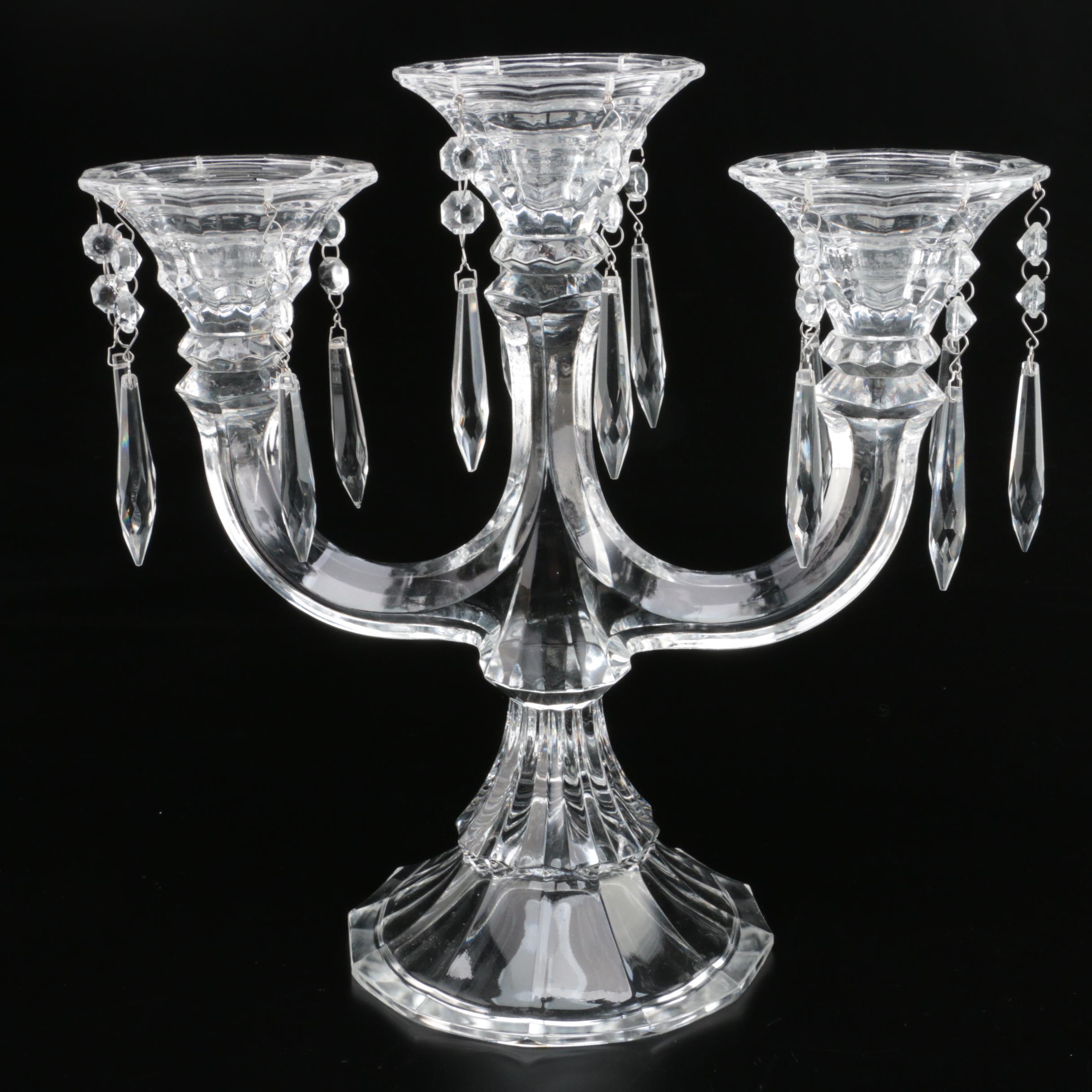 Crystal Candelabra with Prisms EBTH