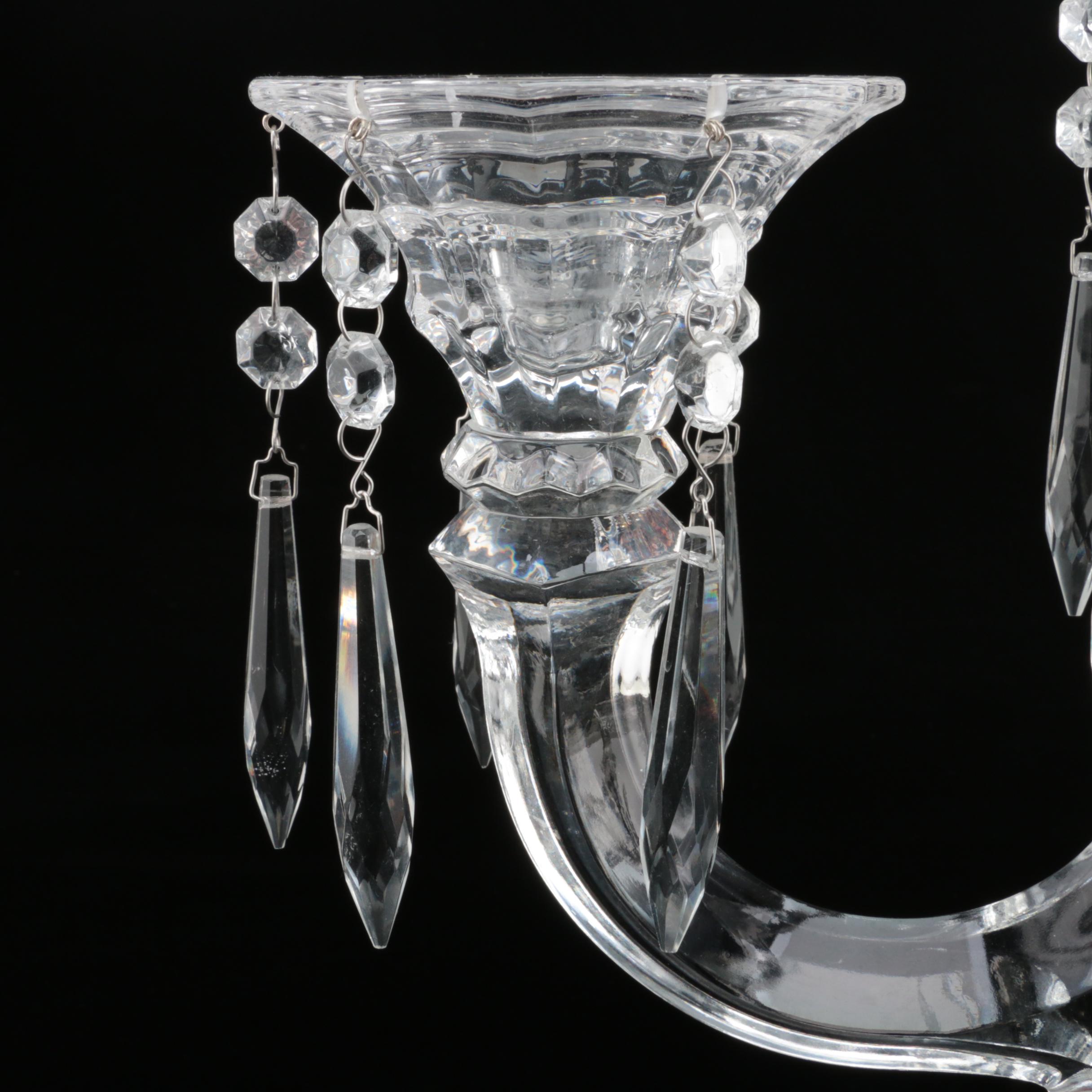 Crystal Candelabra with Prisms EBTH