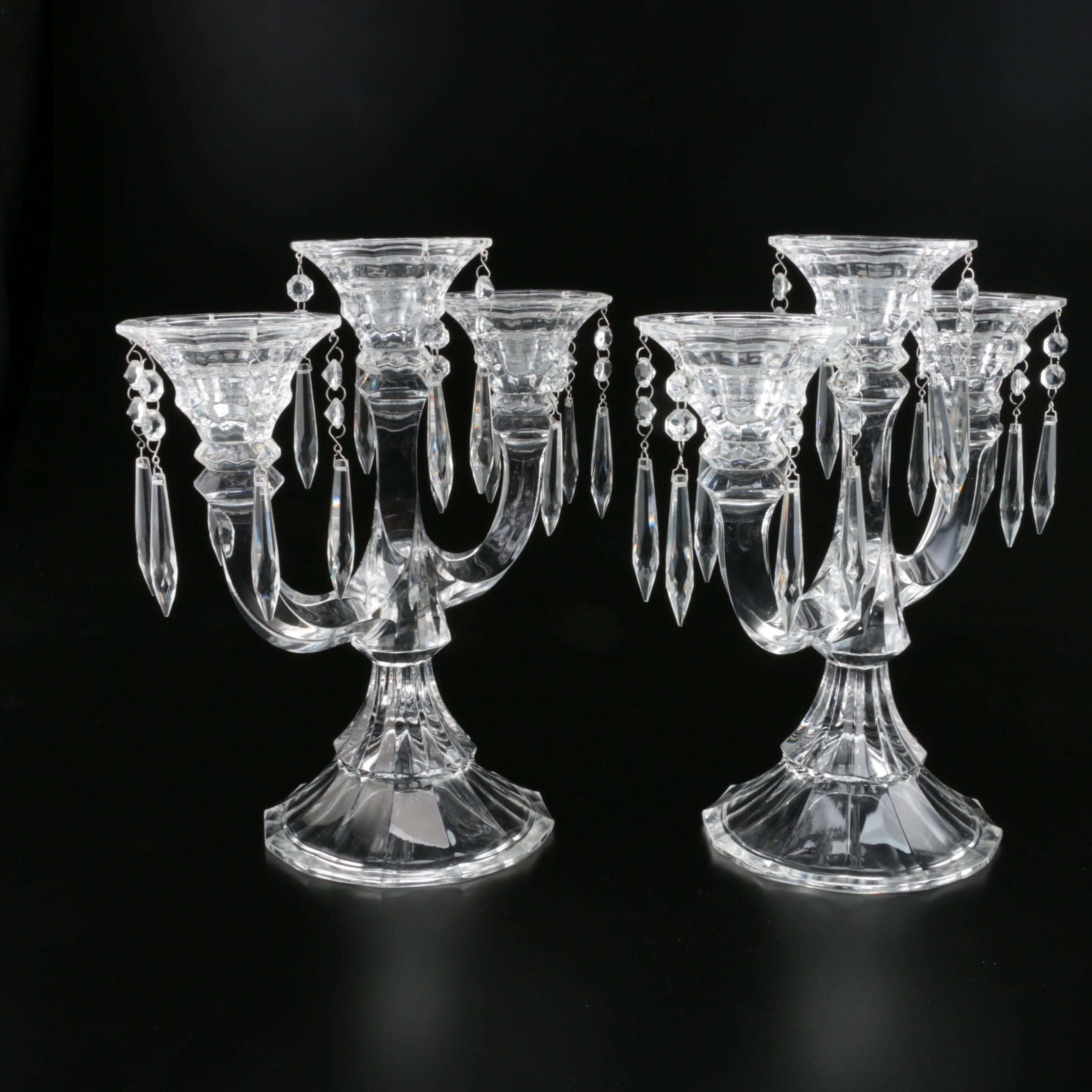 Crystal Candelabra with Prisms EBTH