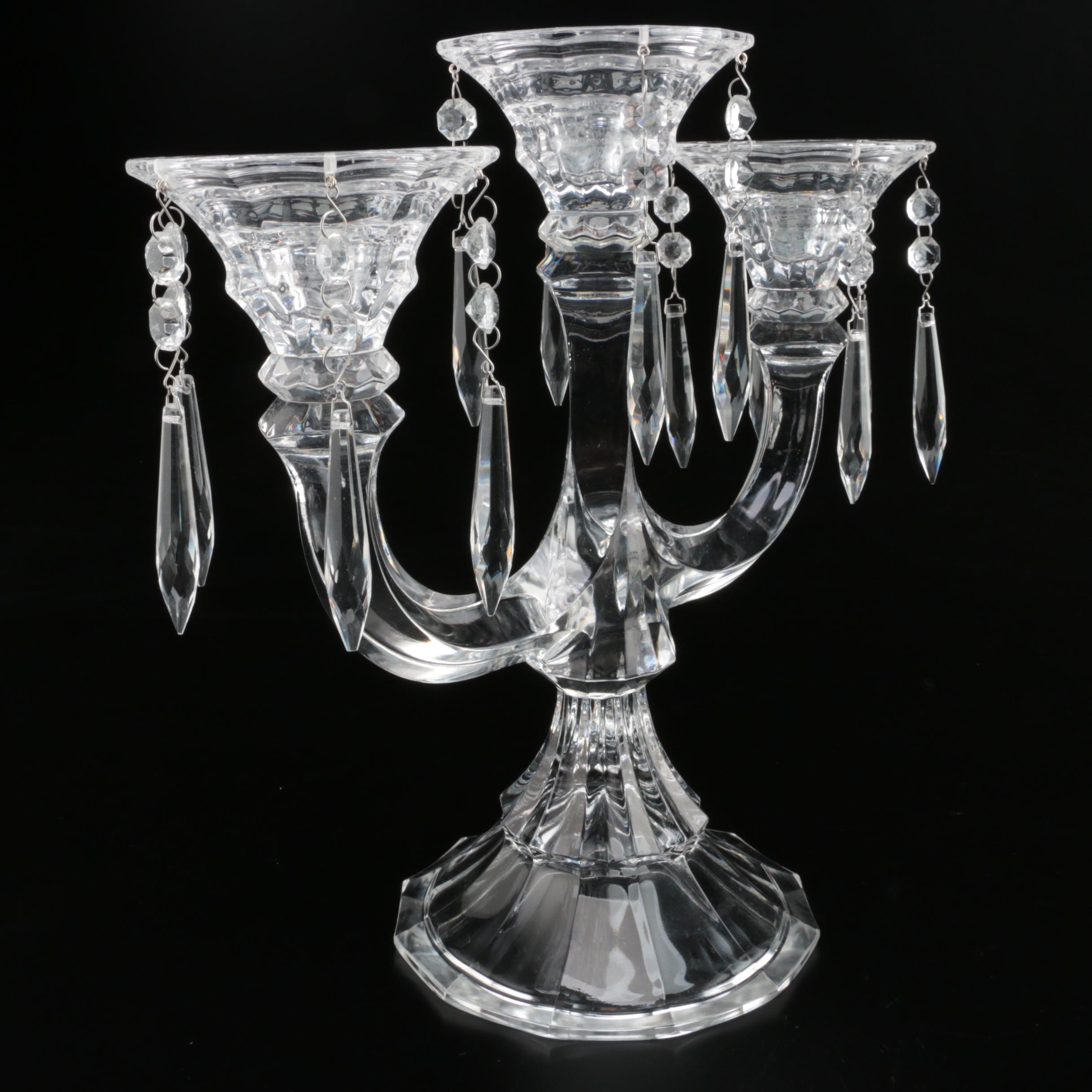 Crystal Candelabra with Prisms EBTH