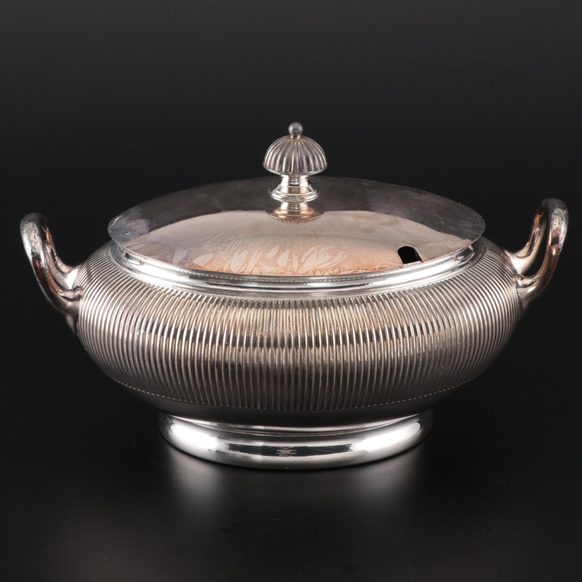 Meriden Britannia Company Silver Plate Tureen, Mid To Late 19th Century ...