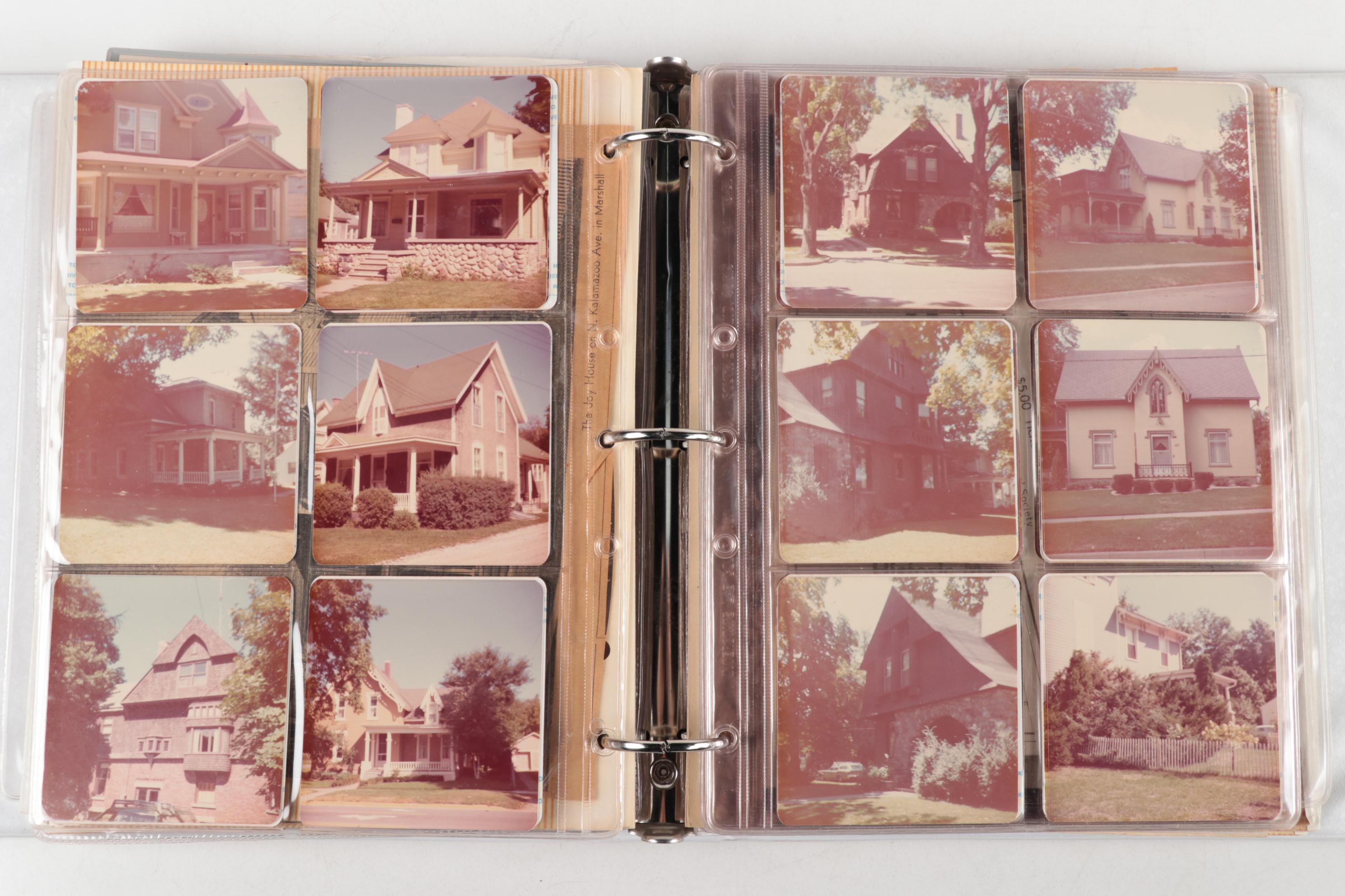 House Photos and Ephemera Scrapbook of Homes in Marshall, Michigan