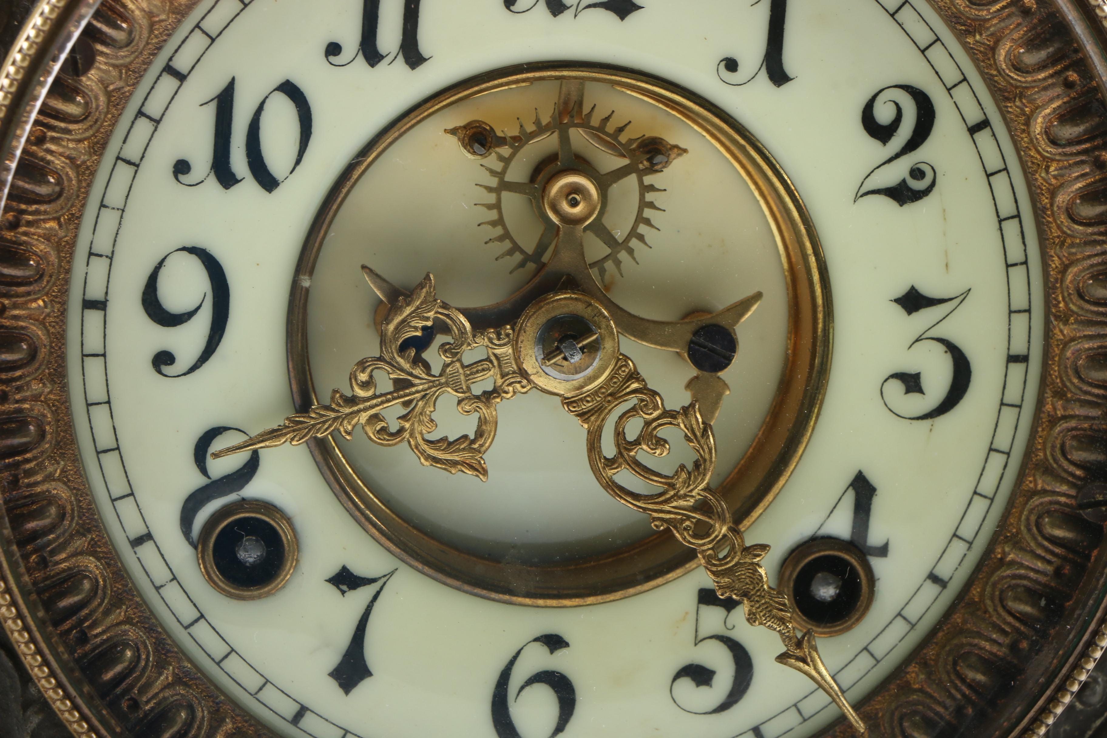 Ansonia Figural Mantel Clock of Isaac Newton EBTH