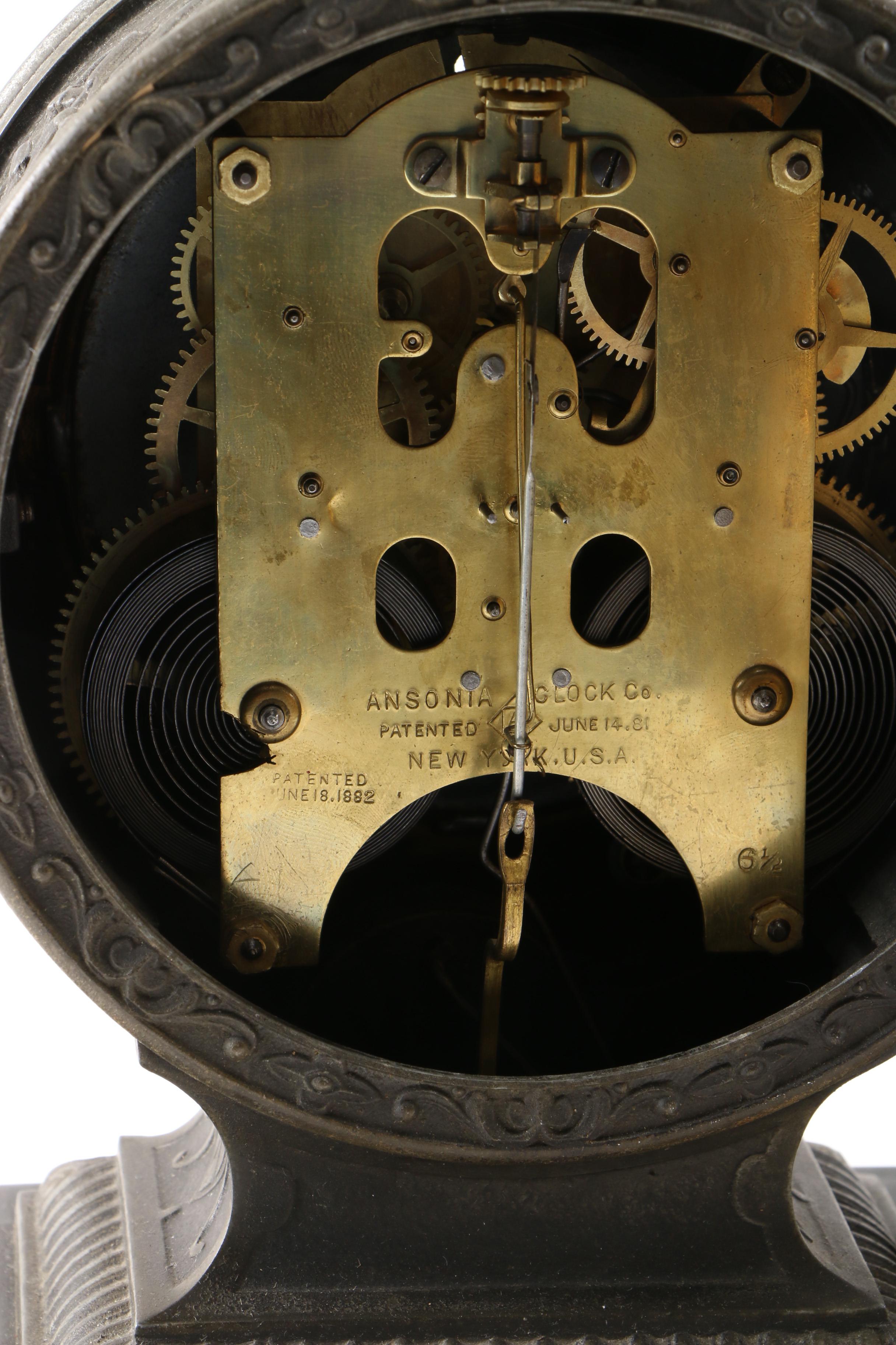 Ansonia Figural Mantel Clock of Isaac Newton EBTH