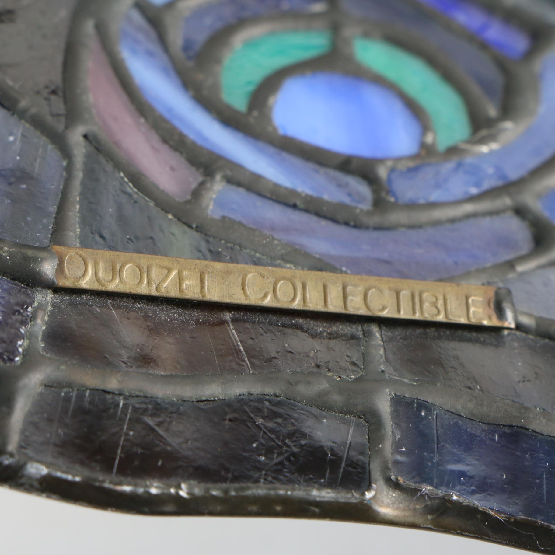 Quoizel Collectibles Tiffany Style Stained Glass Peacock Lampshade EBTH