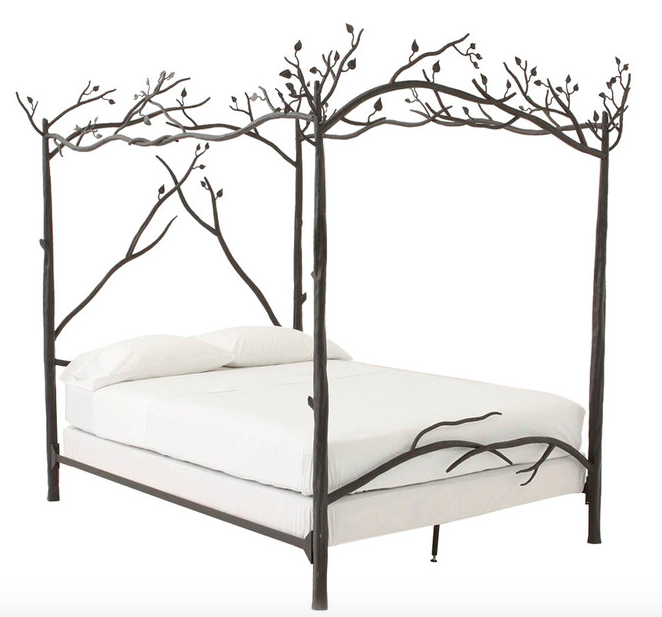 Artesanos Design Collection King Size Wrought Iron Forest Canopy Bed EBTH