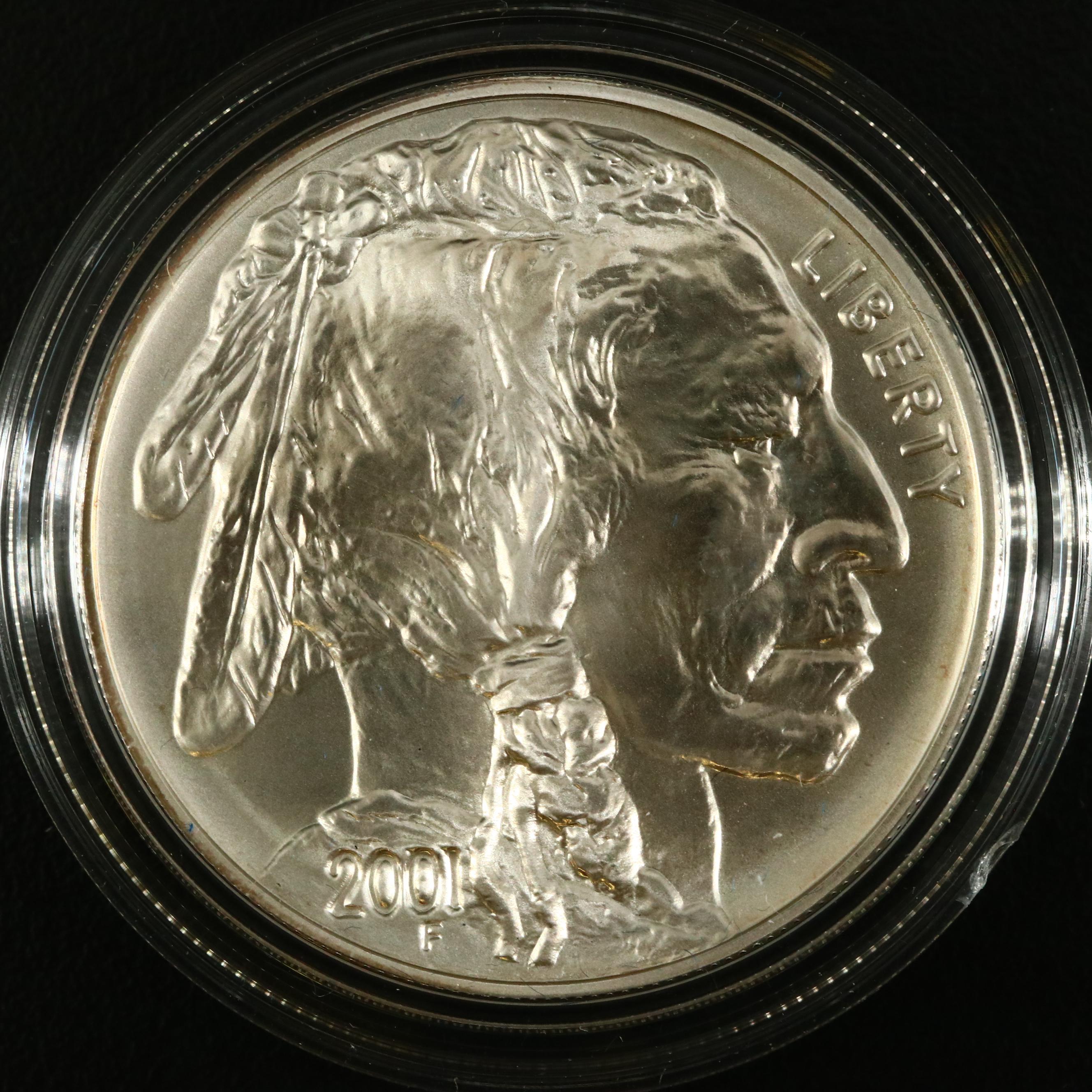 2001 Buffalo Commemorative Silver Dollar Group Including Proof and Uncirculated EBTH