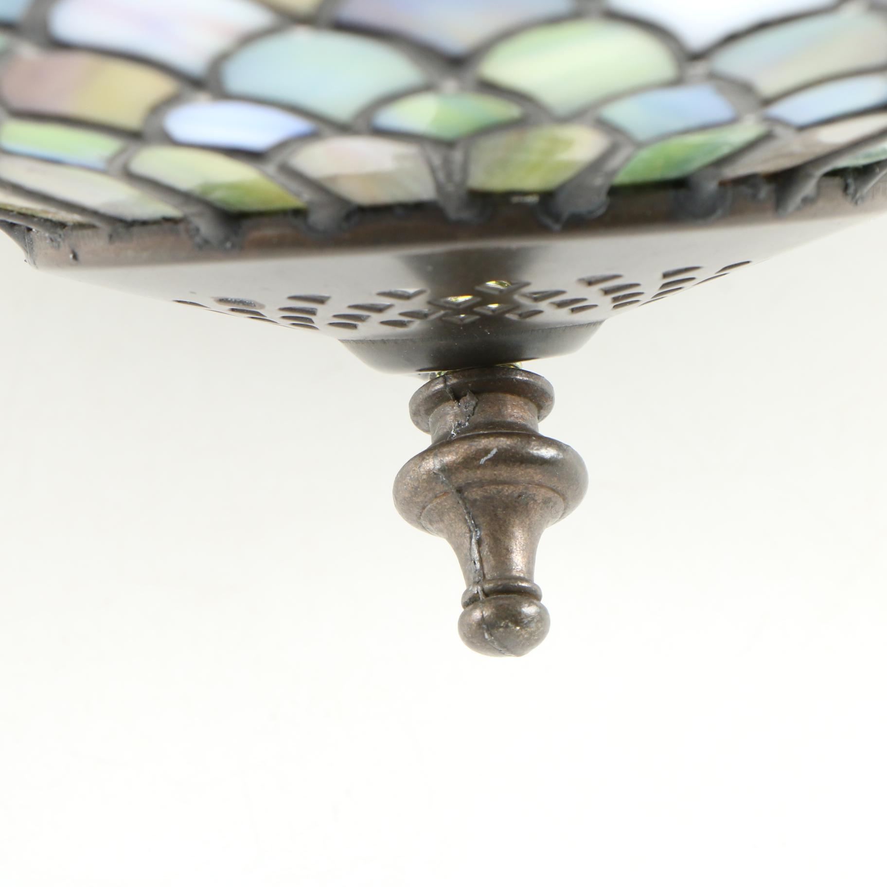 Quoizel Collectibles Tiffany Style Stained Glass Peacock Lampshade EBTH