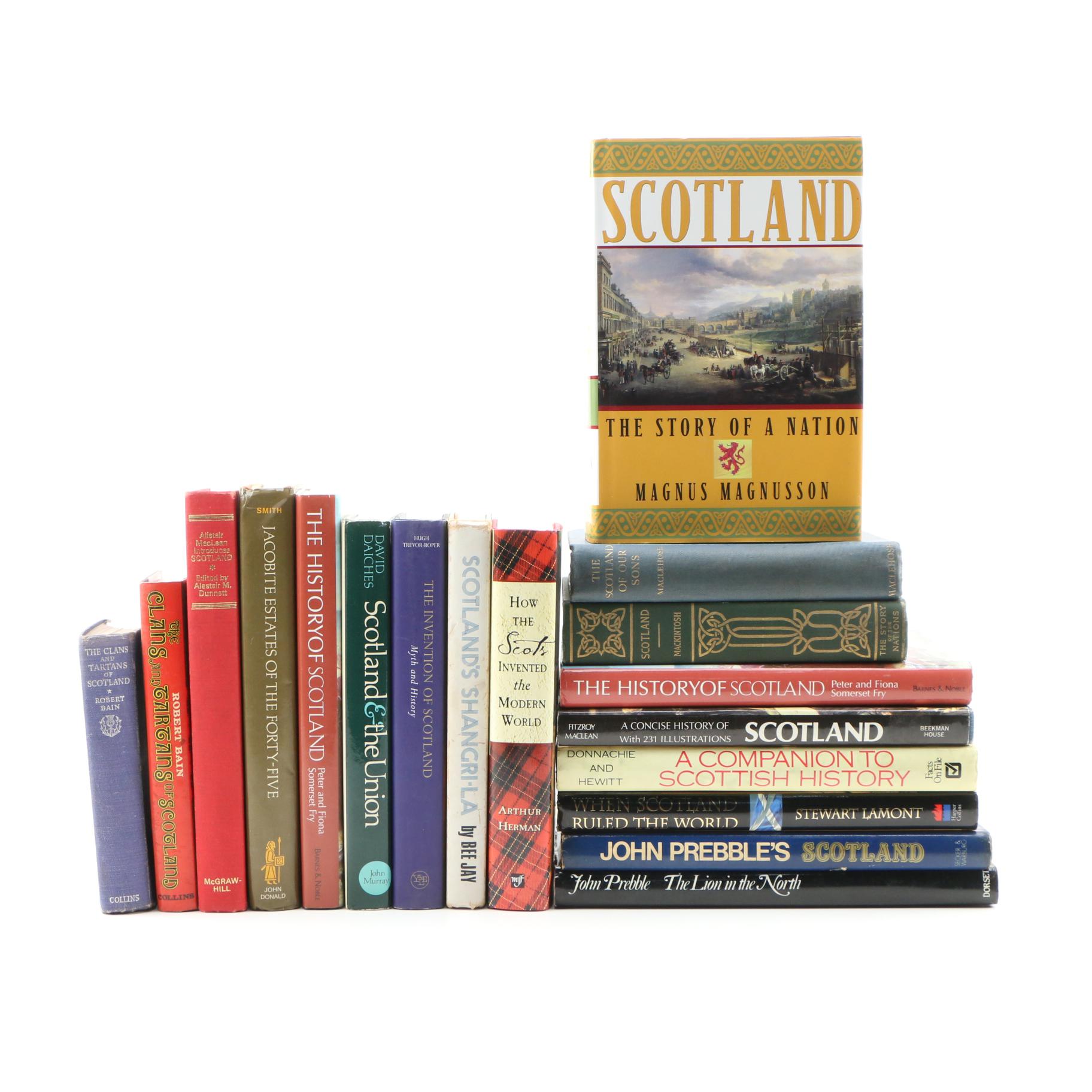 Scottish History Books Including "Scotland The Story of a Nation" by