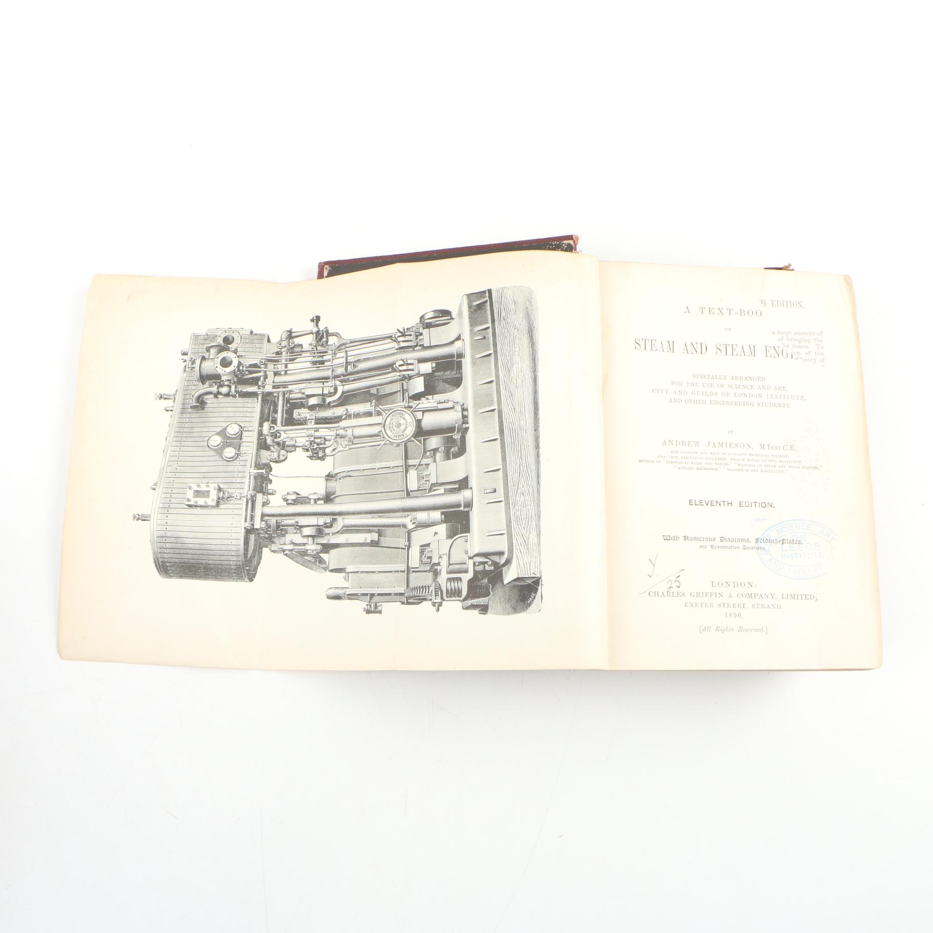 1892 "Steam and the Steam Engine" and Other Steam Engine Books EBTH